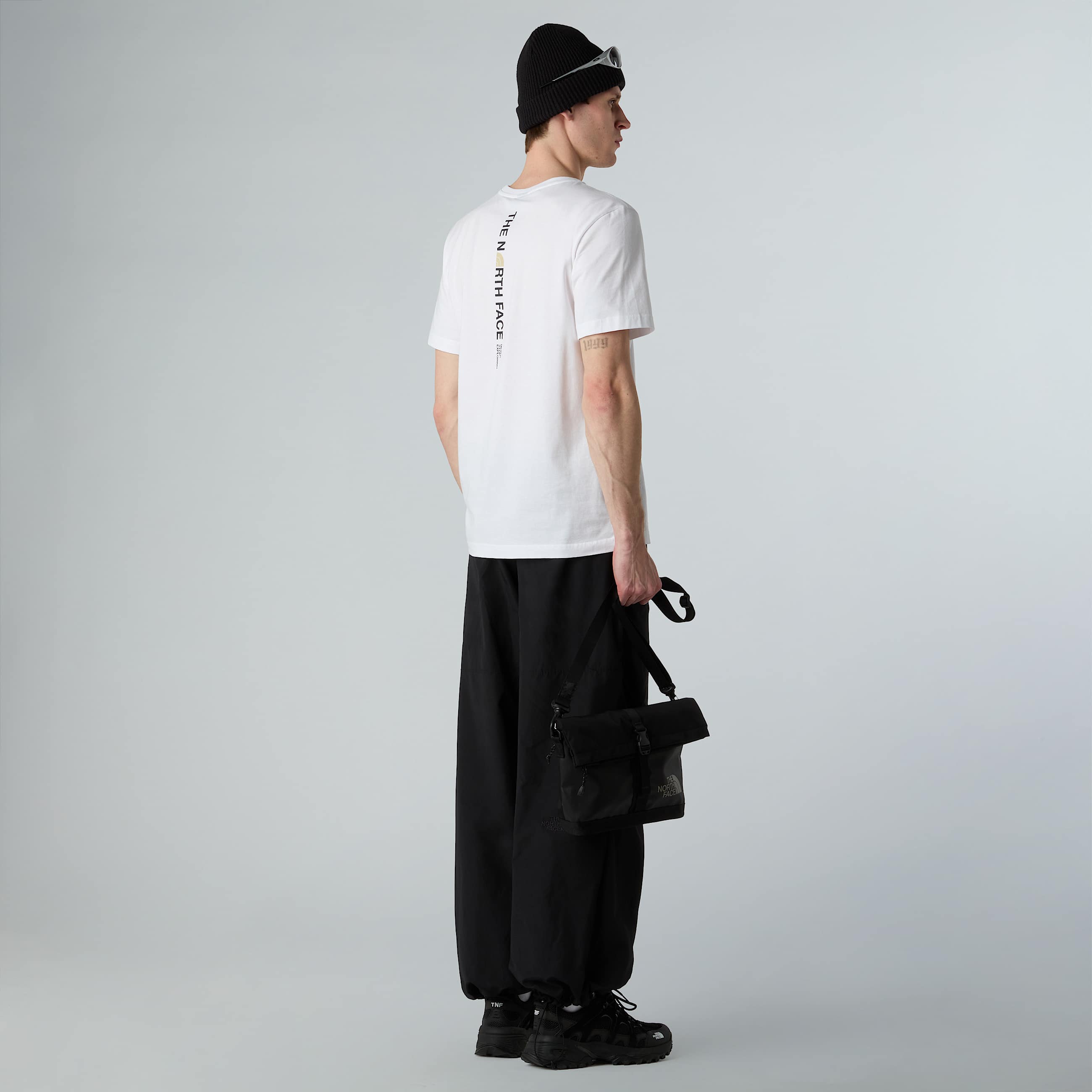 Mens Vertical Logo TShirt TNF ALT2