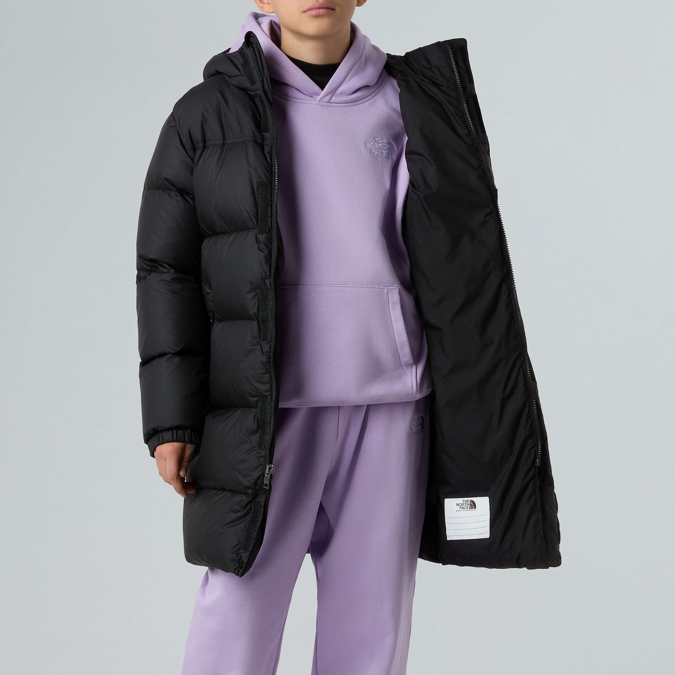 Parka lungo Nuptse da ragazzi TNF ALT6