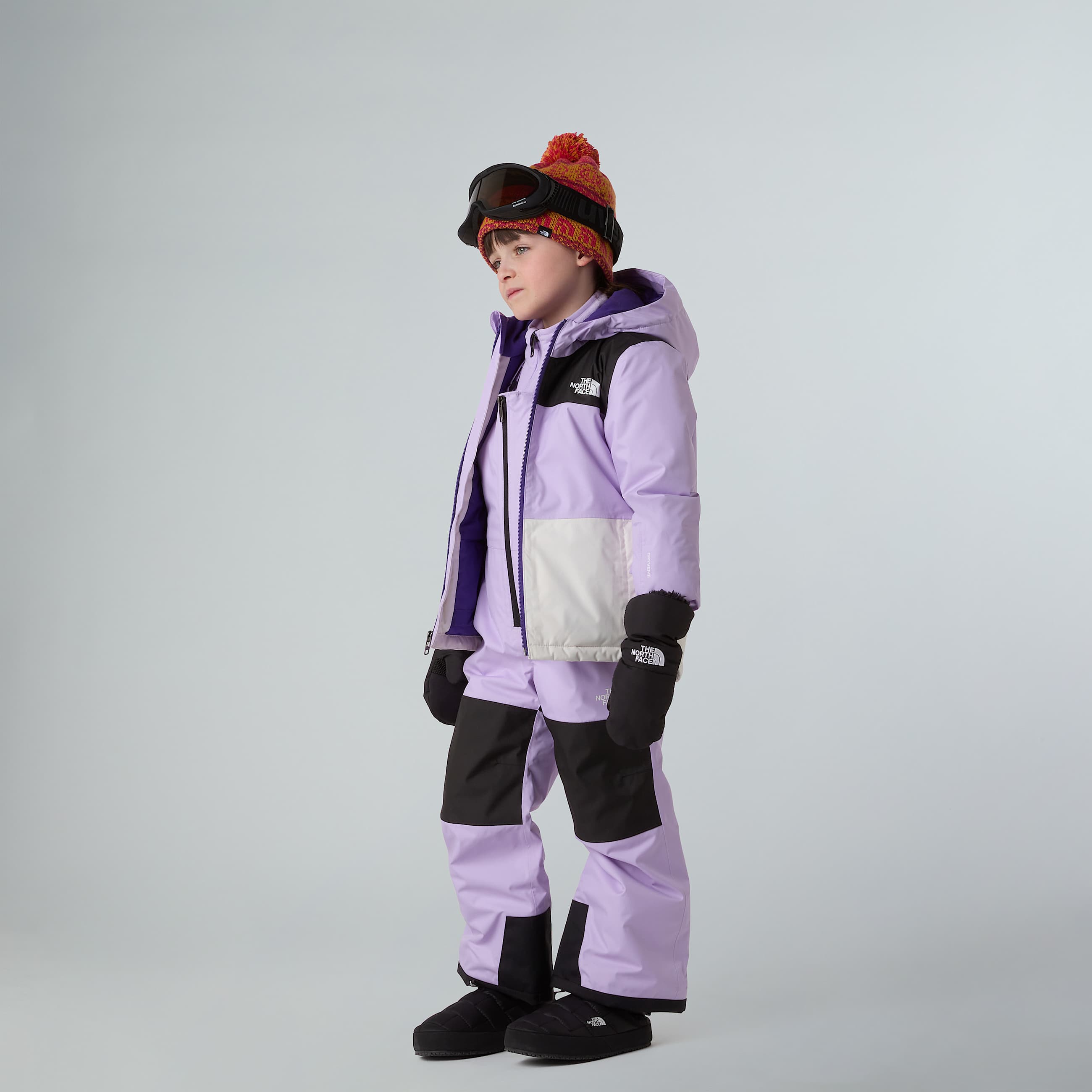 Kids Freedom Insulated Bib Trousers TNF Lite Lilac ALT1