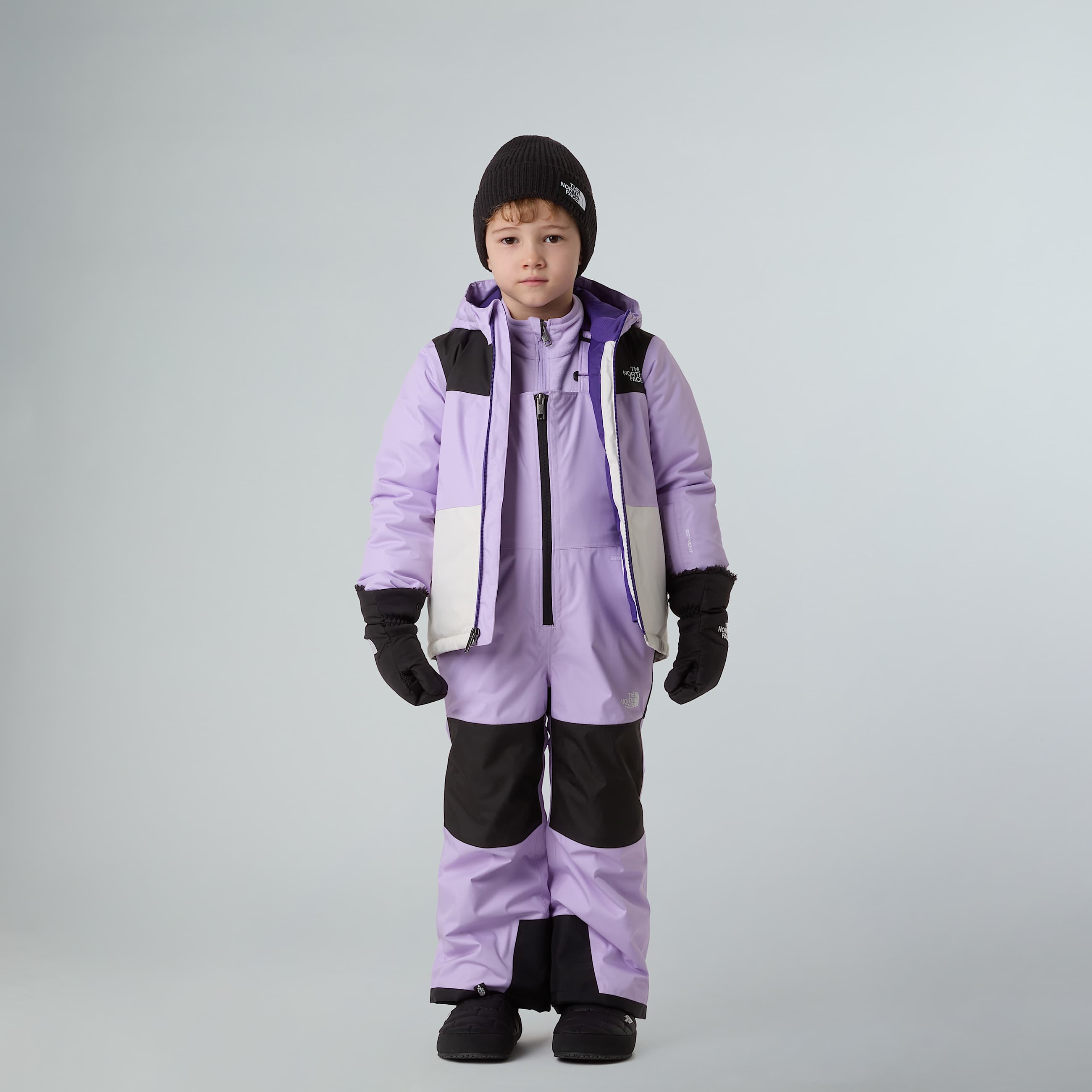 Kids Freedom Insulated Bib Trousers TNF Lite Lilac ALT5