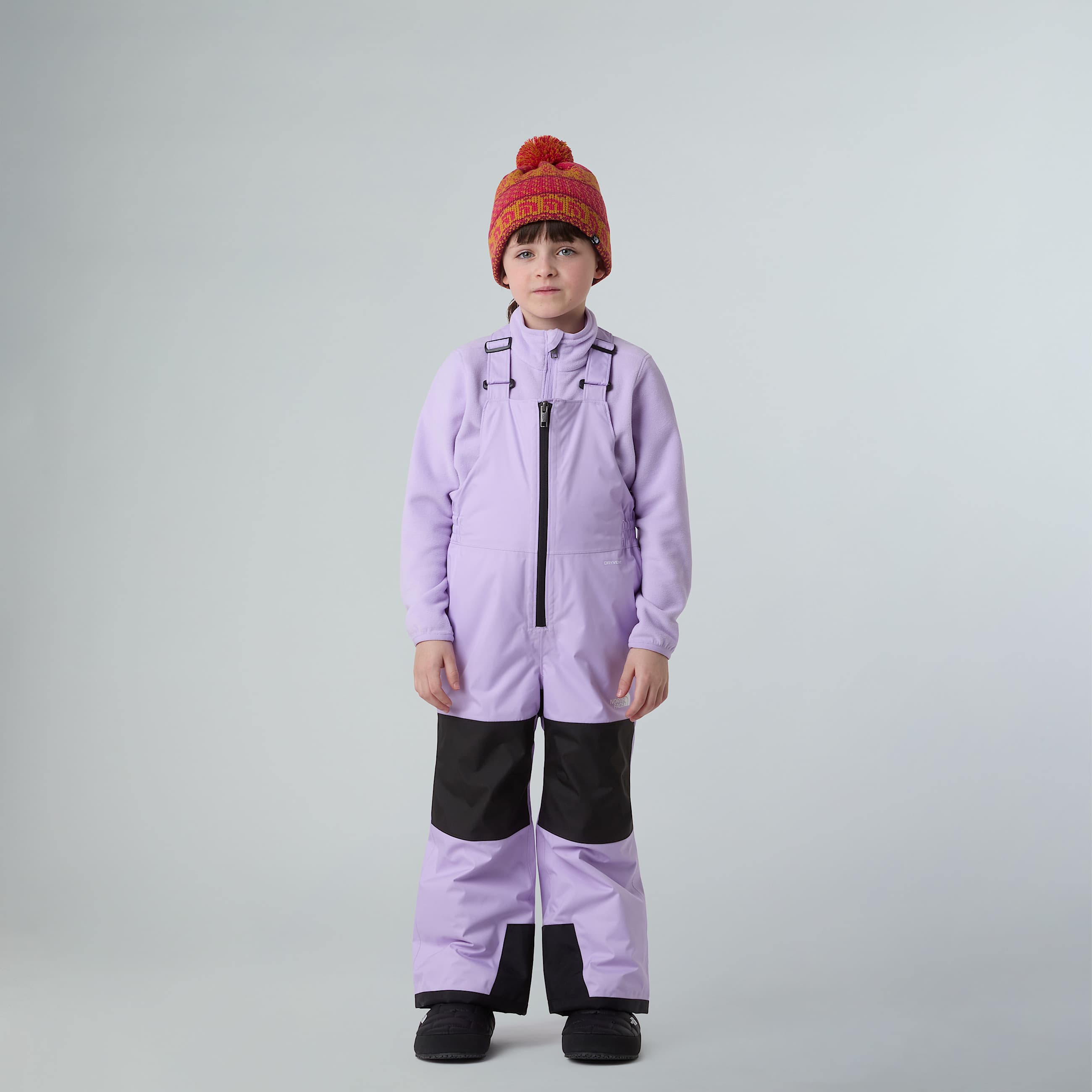 Kids Freedom Insulated Bib Trousers TNF Lite Lilac HERO