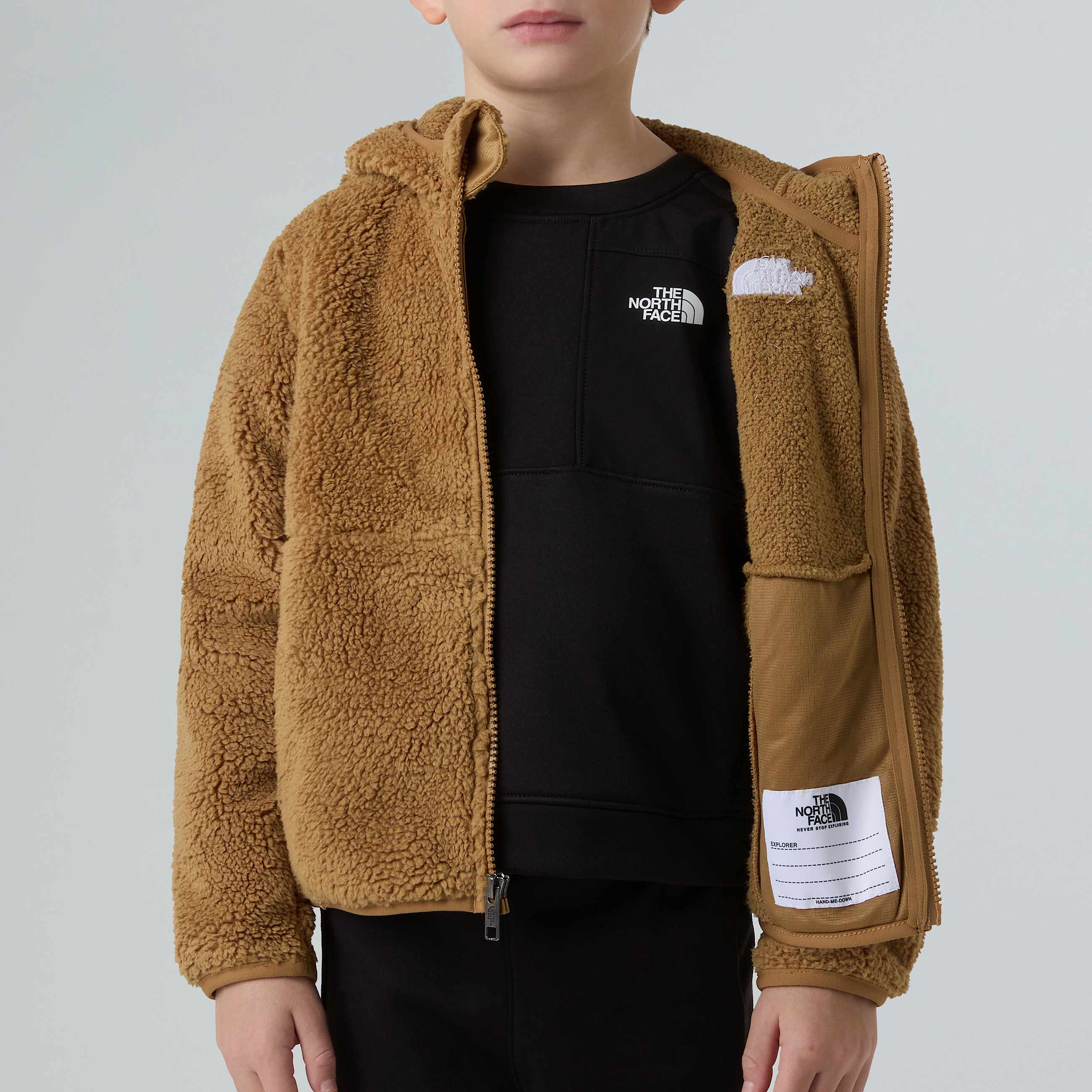Felpa con cappuccio e cerniera integrale Campshire da bambini TNF ALT6