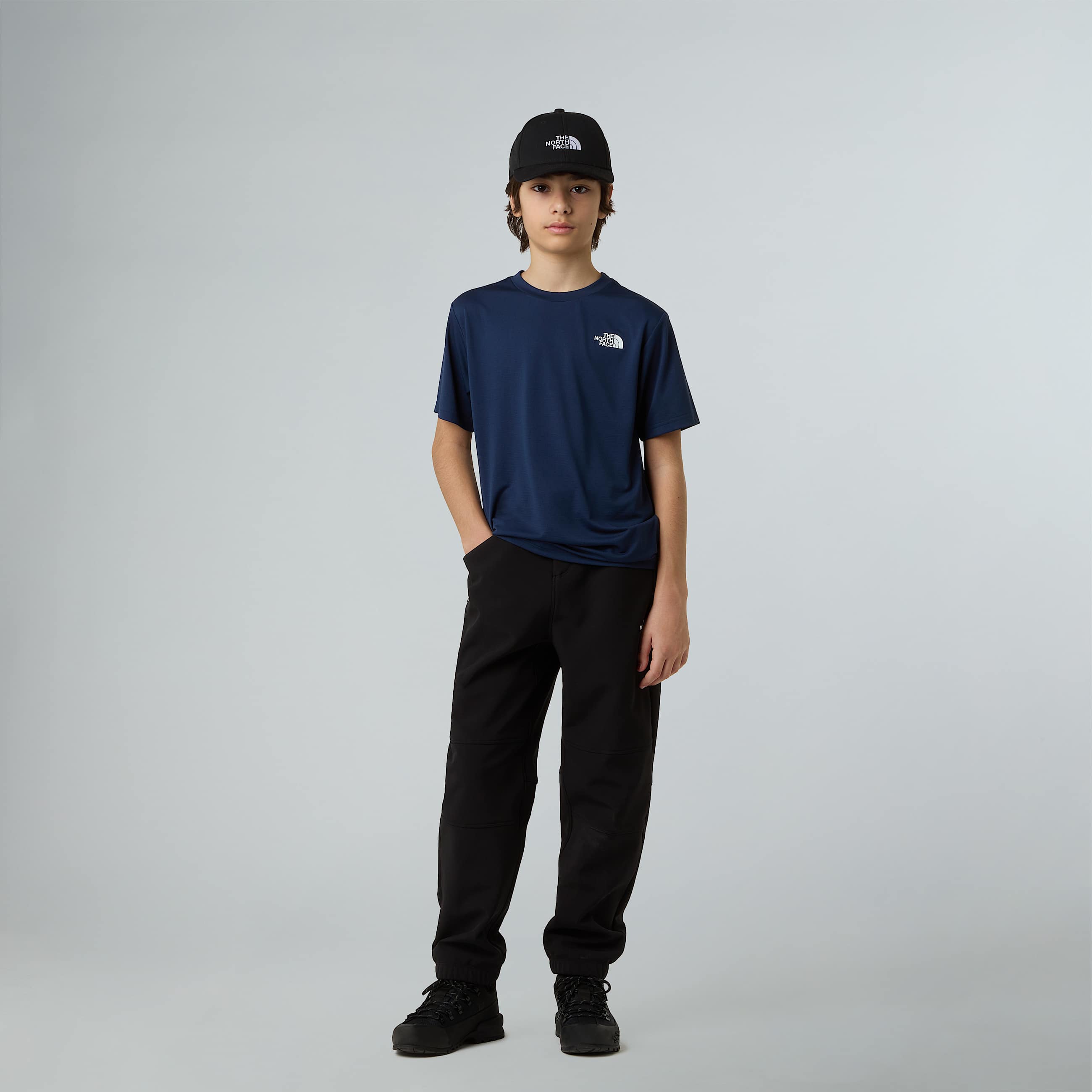 247Tshirt voor tieners TNF Summit Navy ALT5