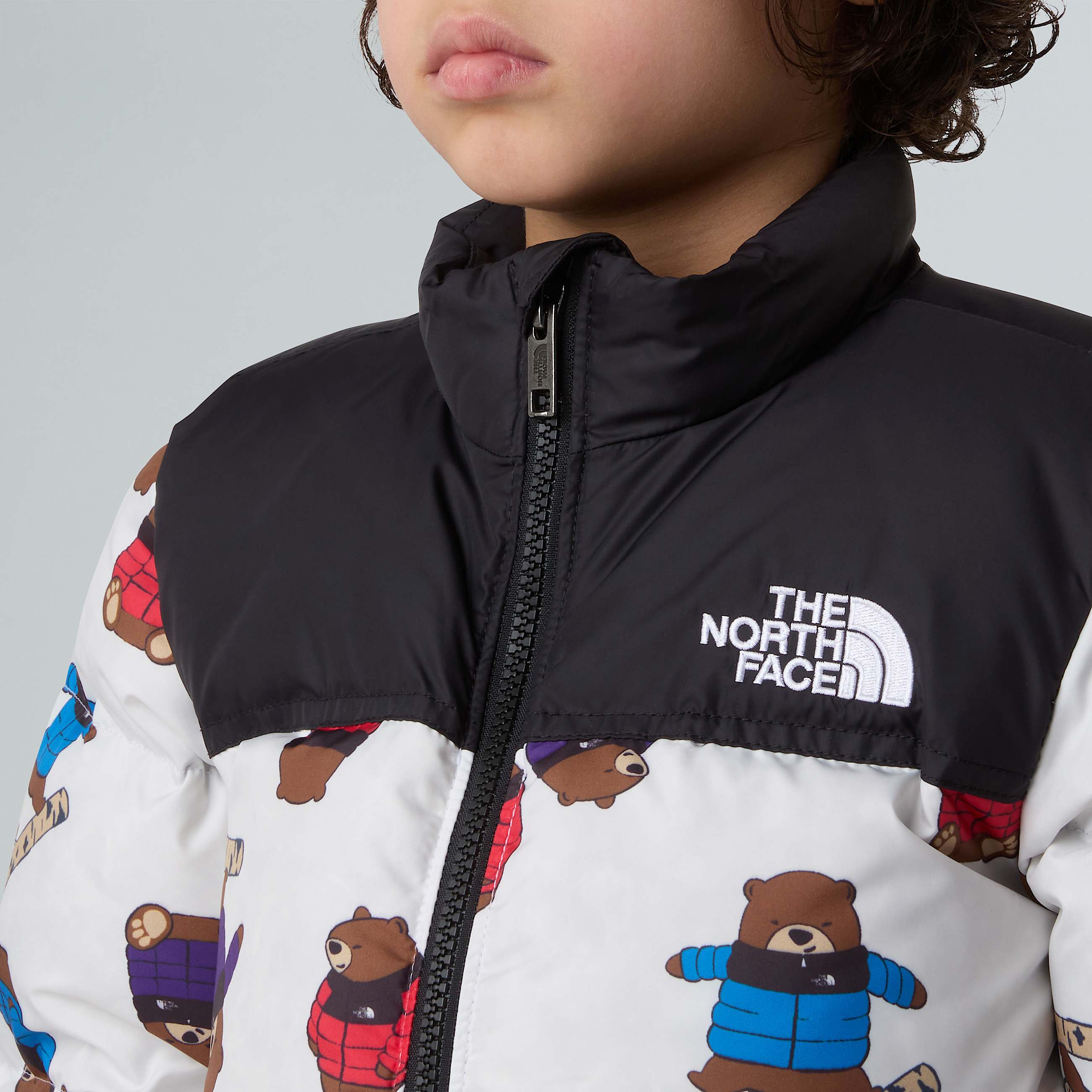 Giacca 1996 Retro Nuptse Printed da bambini TNF ALT4