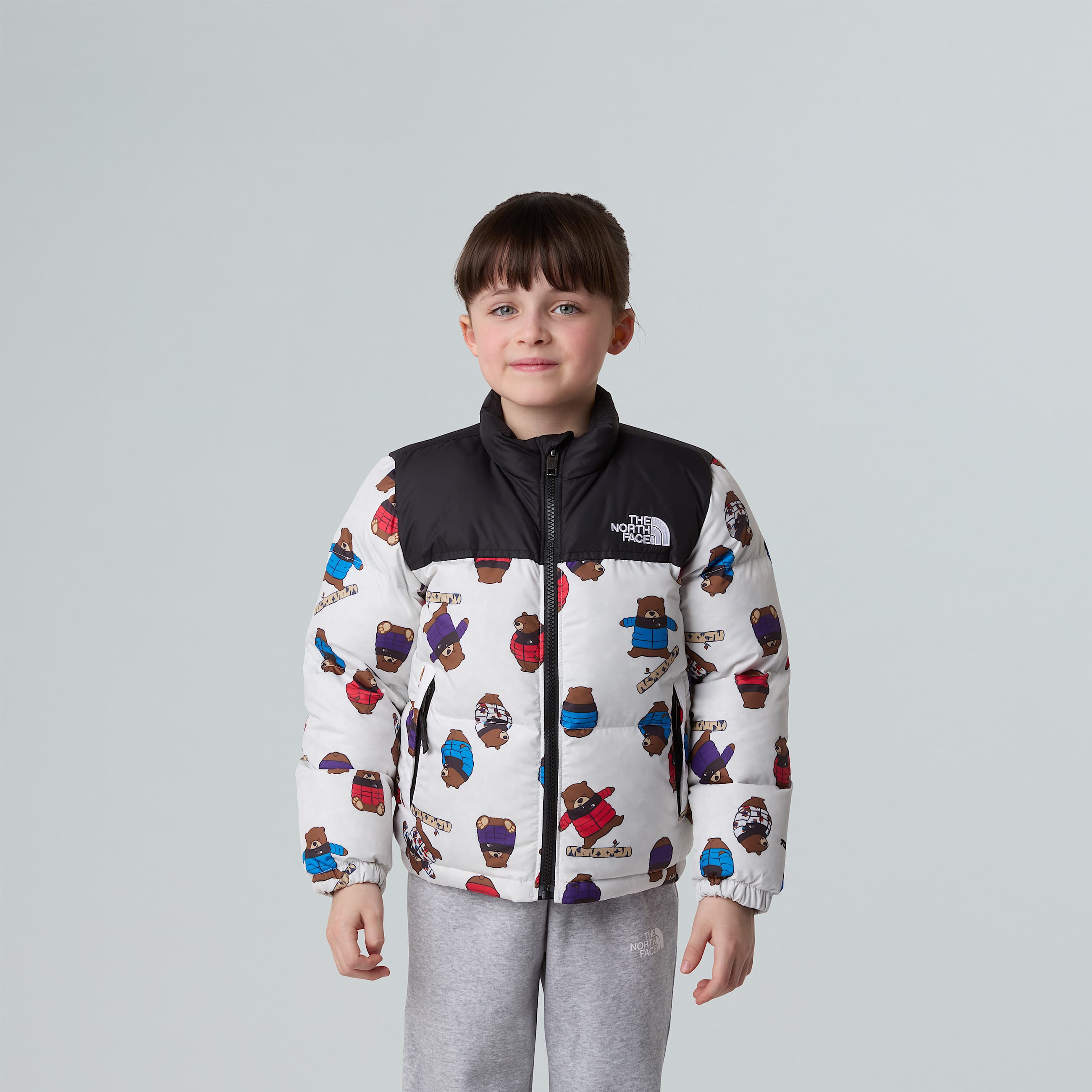 Giacca 1996 Retro Nuptse Printed da bambini TNF ALT7