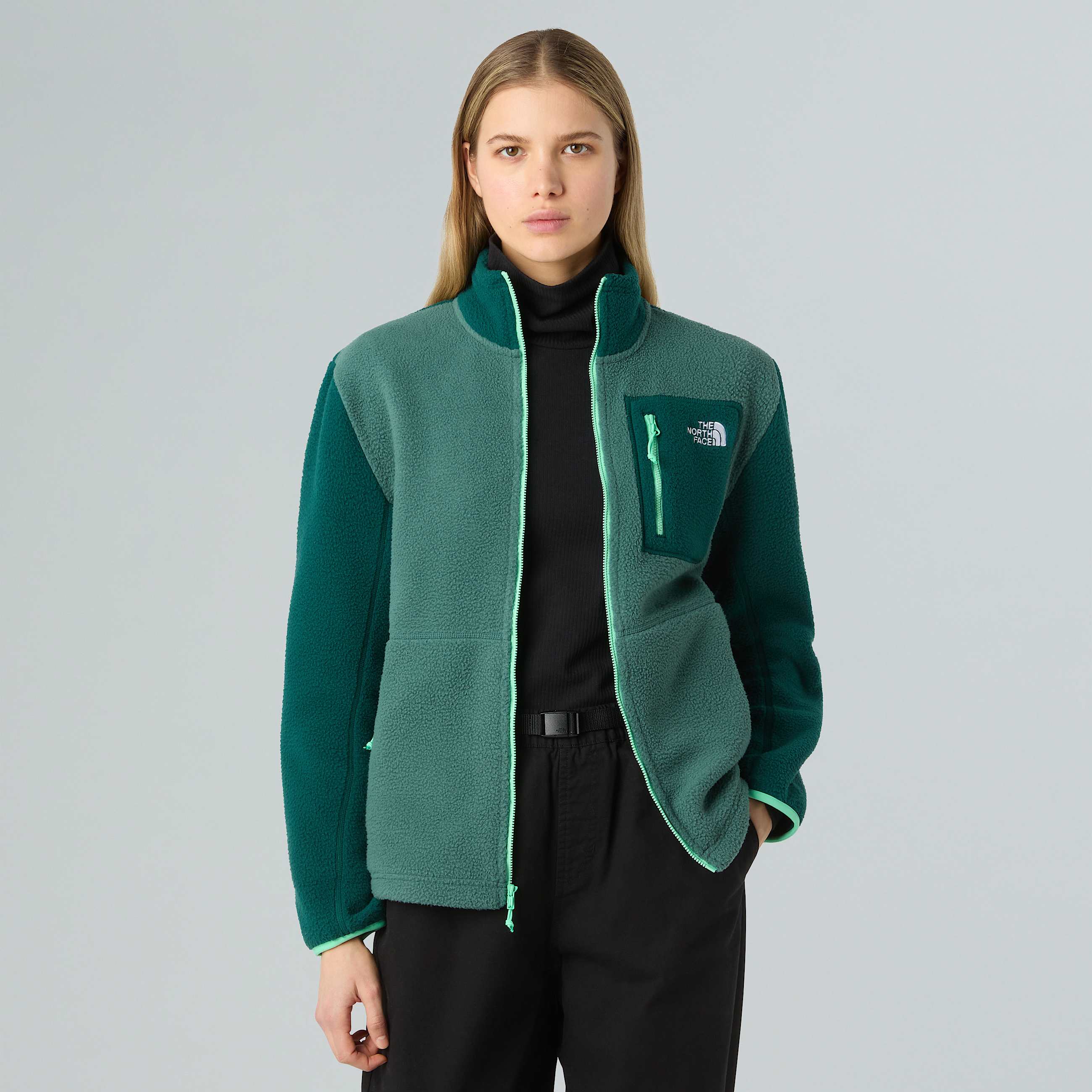 Yumiori Fleecejacke mit durchgehendem RV fr Damen TNF ALT3