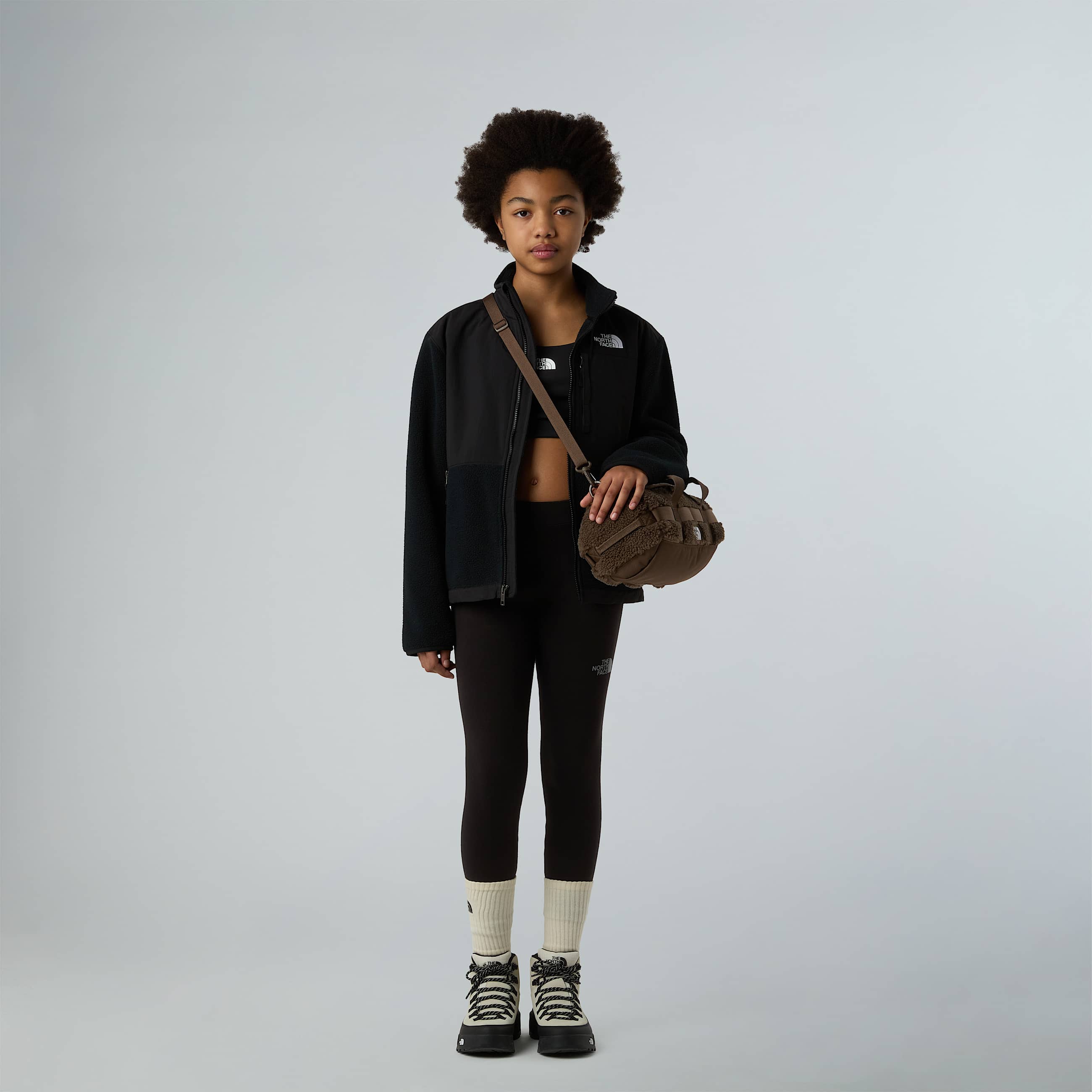 Leggings Reflective Logo da ragazza TNF ALT1