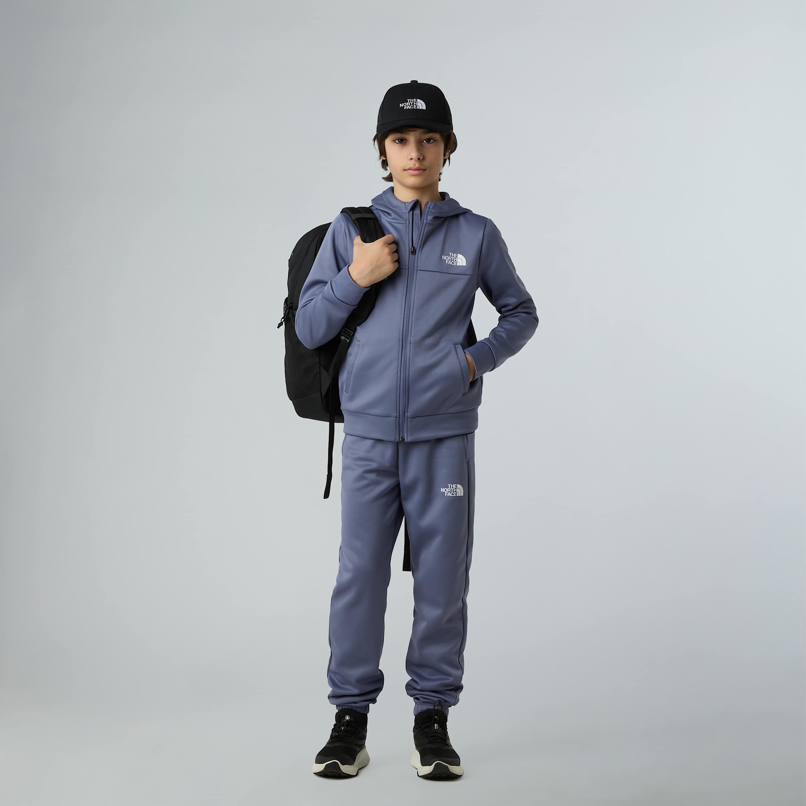 Felpa Reaxion con cappuccio e cerniera integrale da ragazzi TNF ALT1