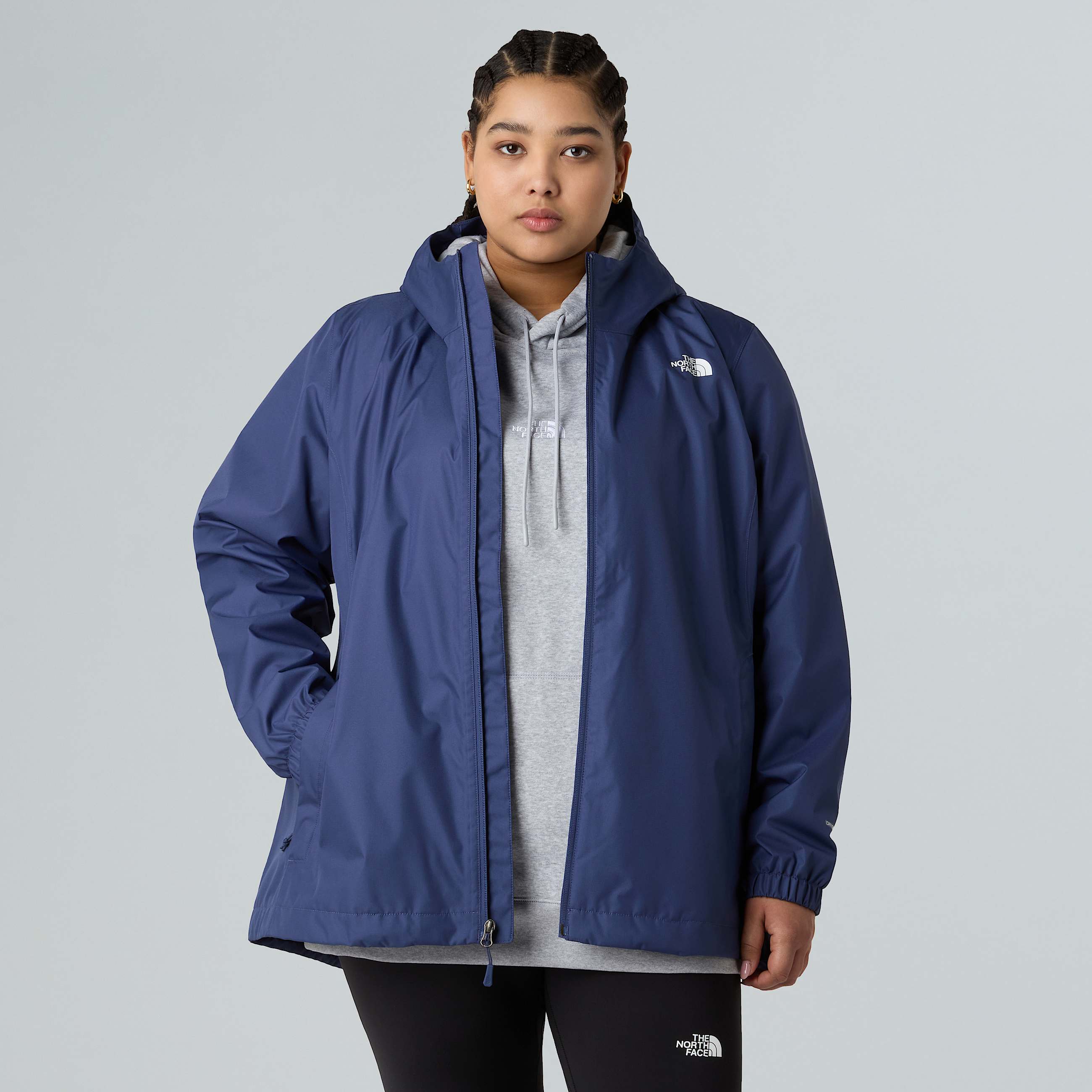 Womens Plus Size Quest Jacket TNF Lunar Blue ALT3