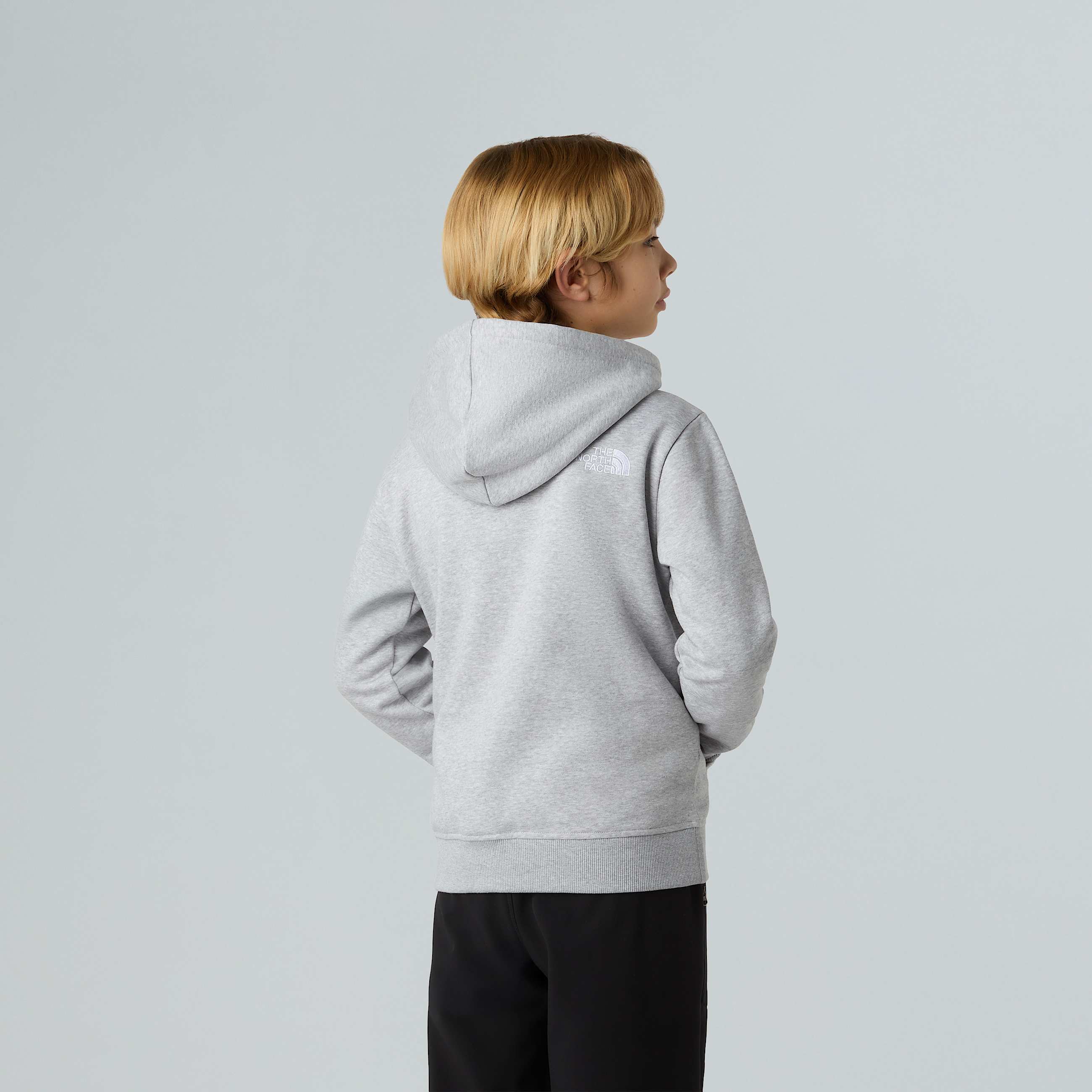 Camisola com capuz Drew Peak para adolescente TNF TNF Light Grey Heather ALT6