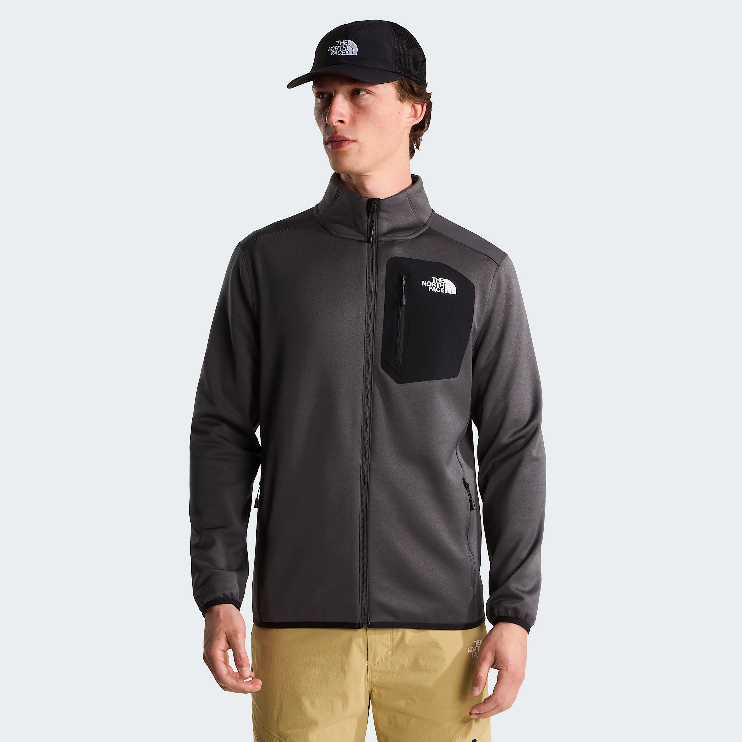 Crest Fleece mit durchgehendem RV fr Herren TNF HERO
