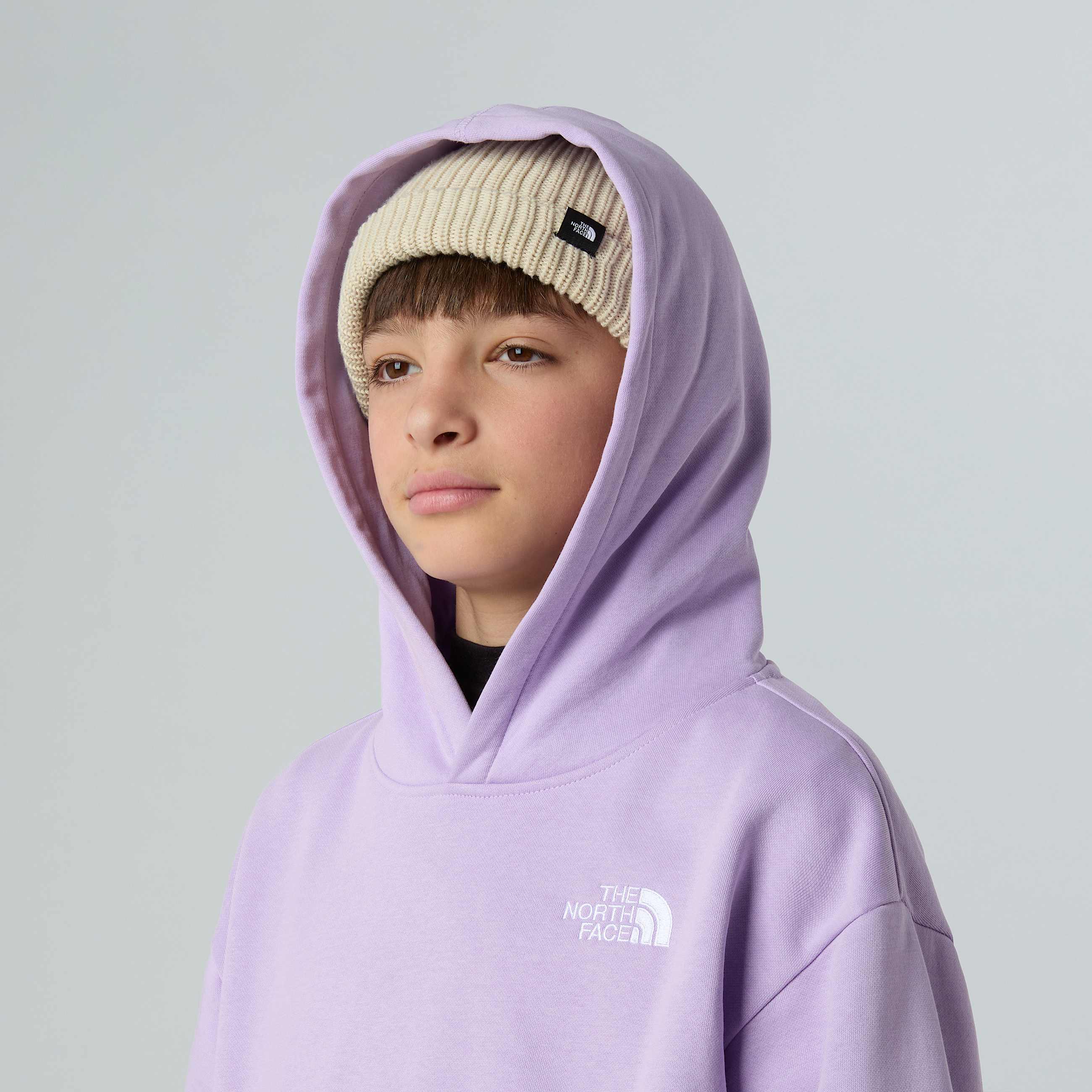 Felpa oversize con cappuccio Essential per ragazzi TNF ALT5