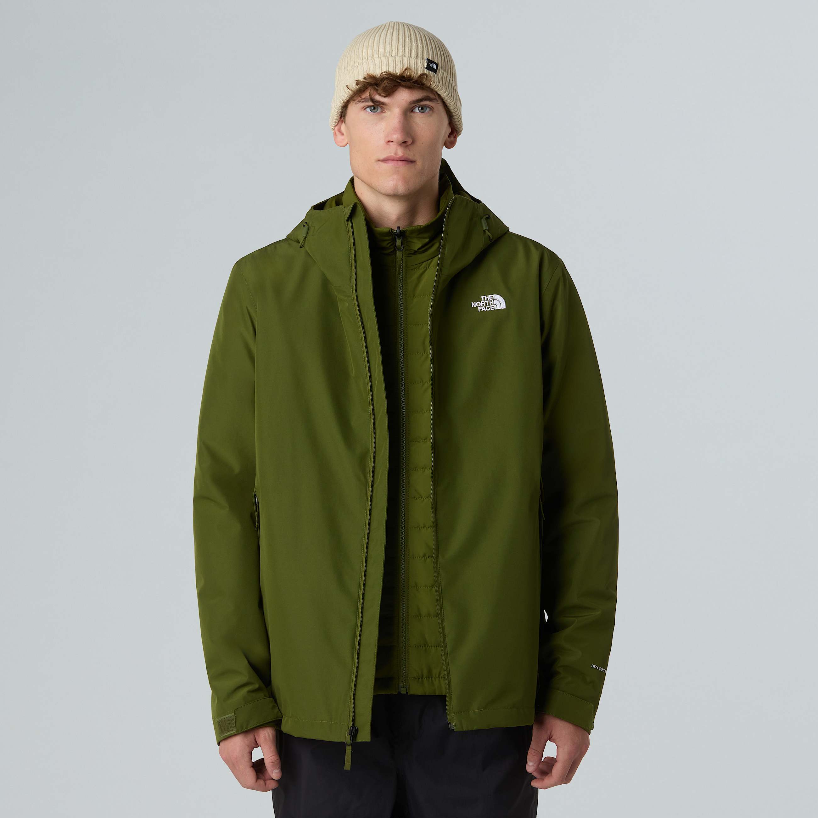 Giacca 3 in 1 con cappuccio Carto Mono Triclimate da uomo TNF Woodland Green ALT4