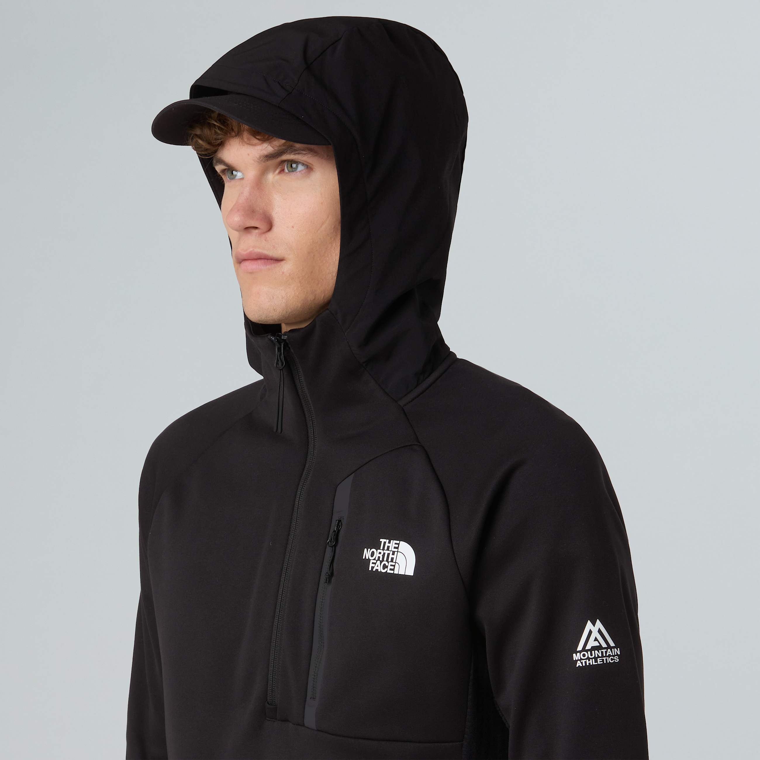 Mountain Athletics FleeceKapuzenjacke mit 14langem RV fr Herren TNF ALT3