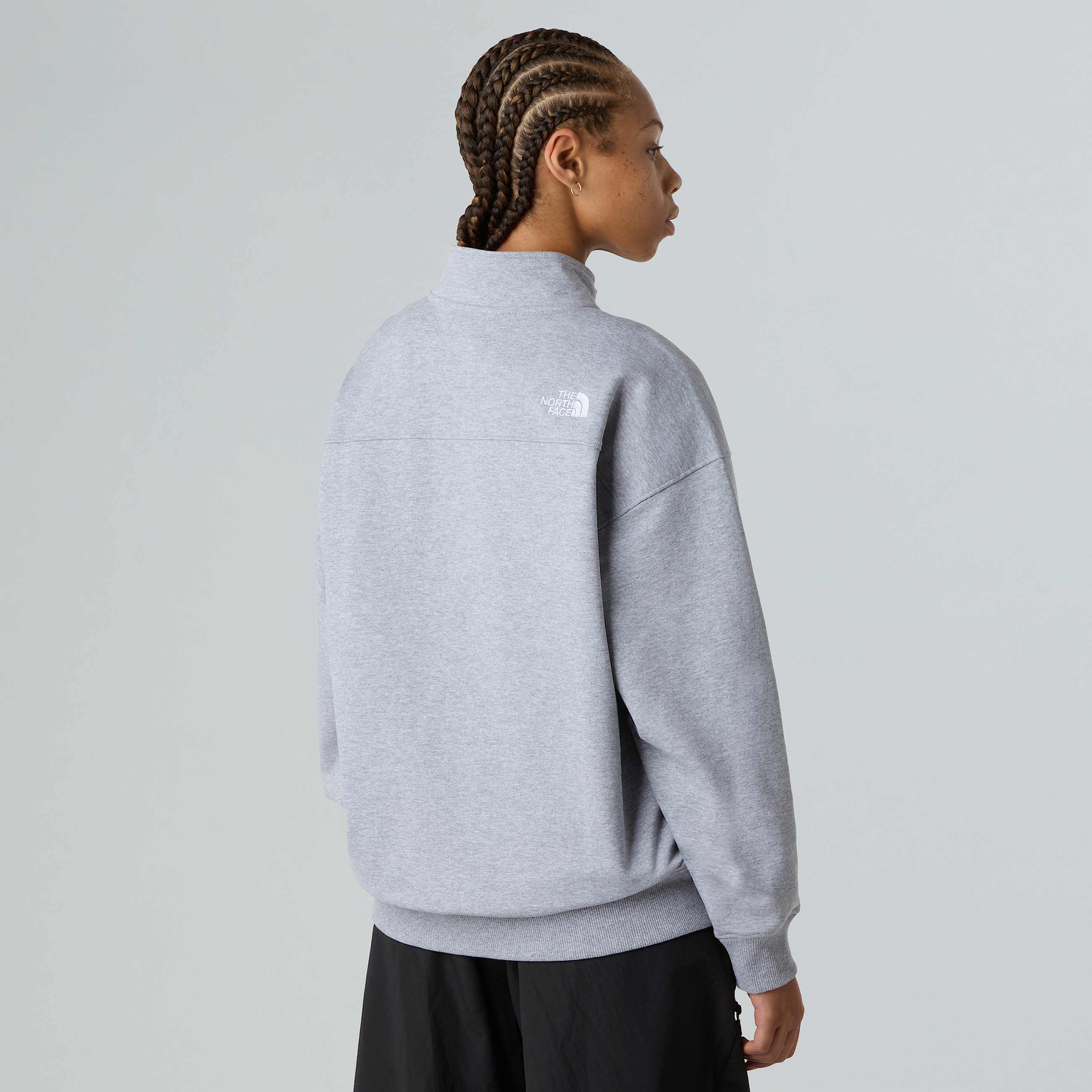 Oversized 14 Zip Sweatshirt Unisex TNF ALT8