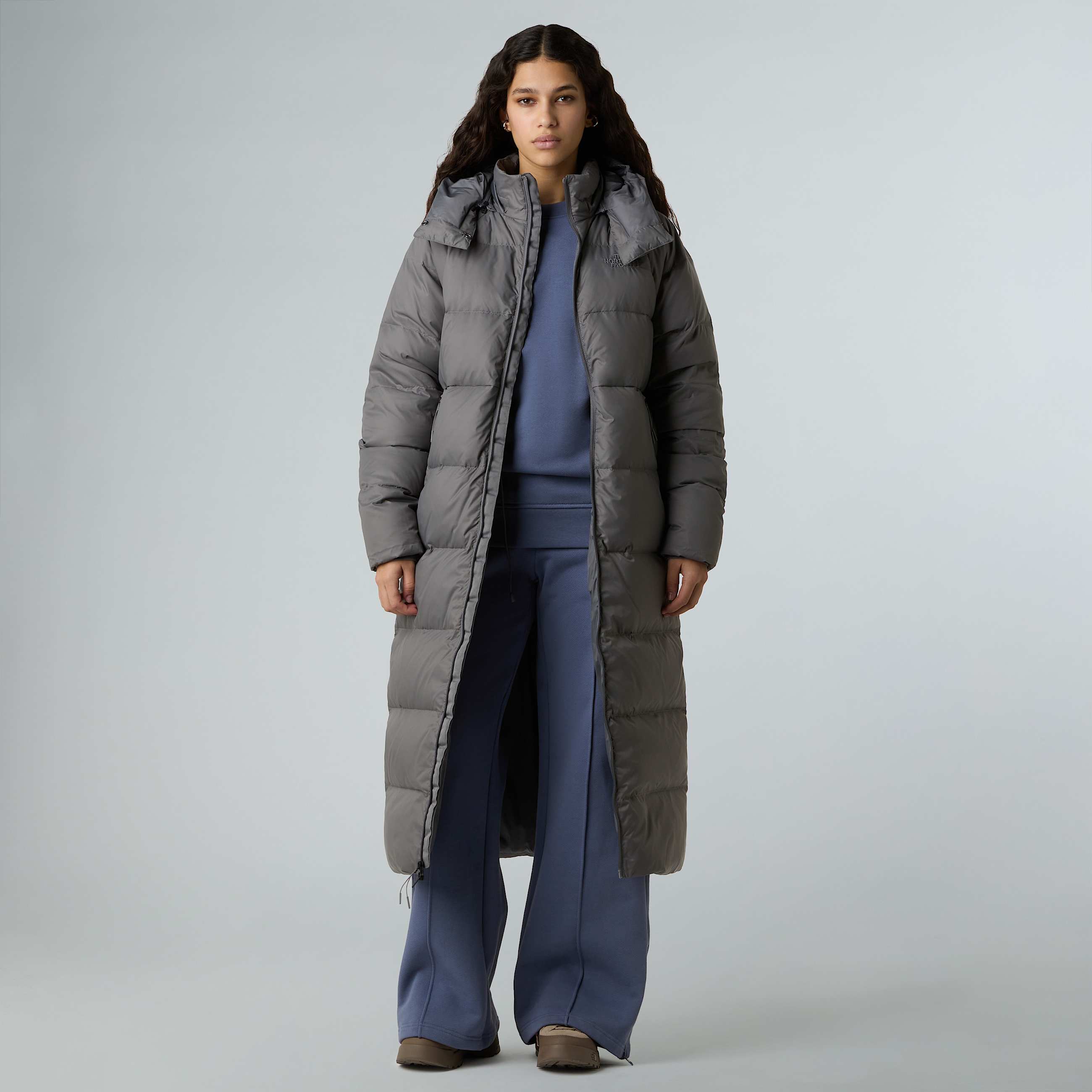 Parka lungo in piumino con cappuccio Hydrenalite City da donna TNF ALT1