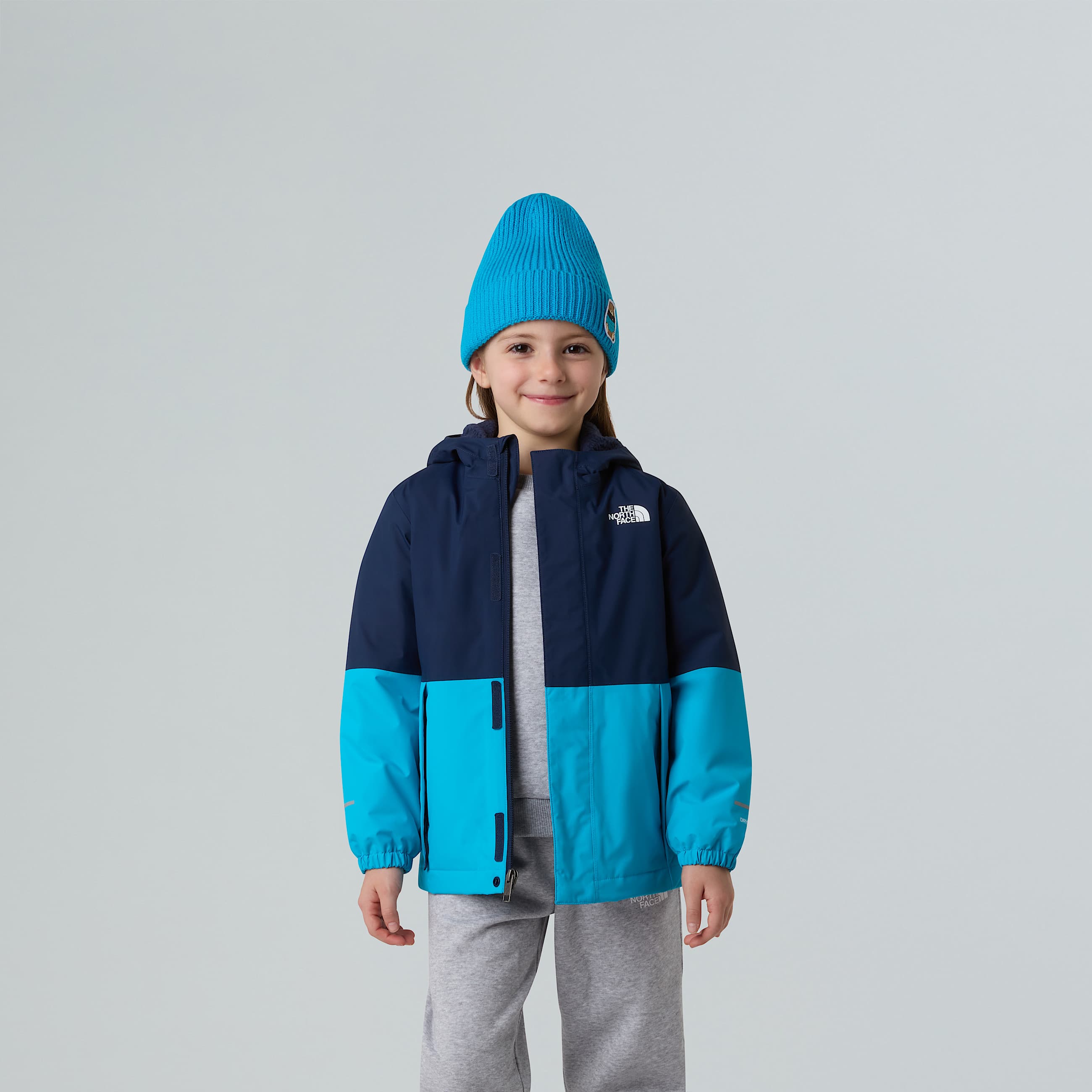 Antora warme Regenjacke fr Kinder TNF Summit NavyMeridian Blue ALT3