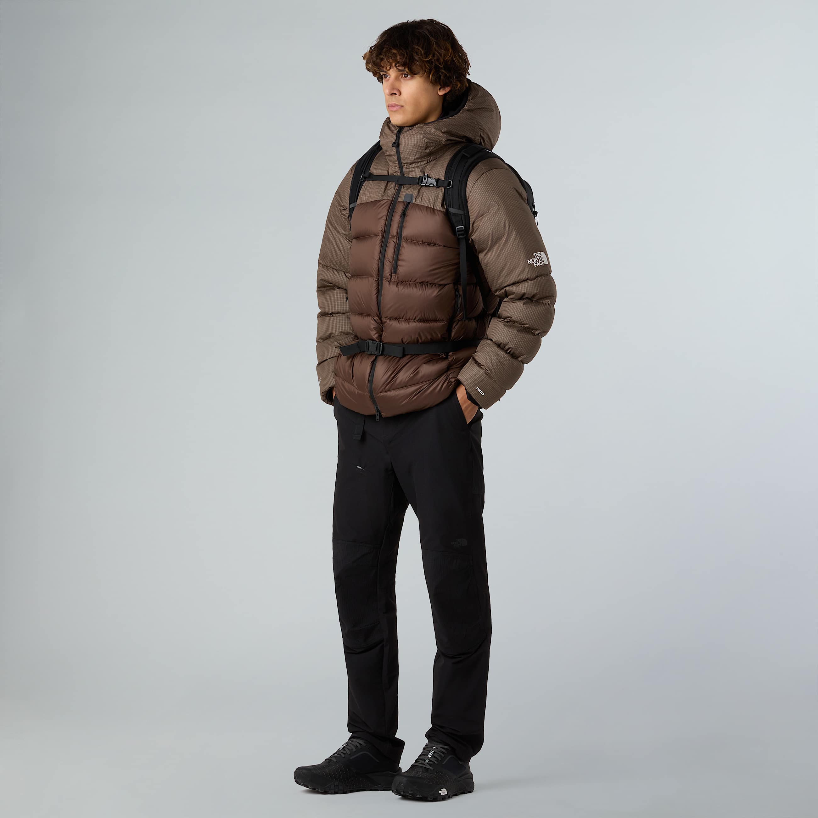 Giacca in piumino con cappuccio Kalix da uomo TNF ALT1