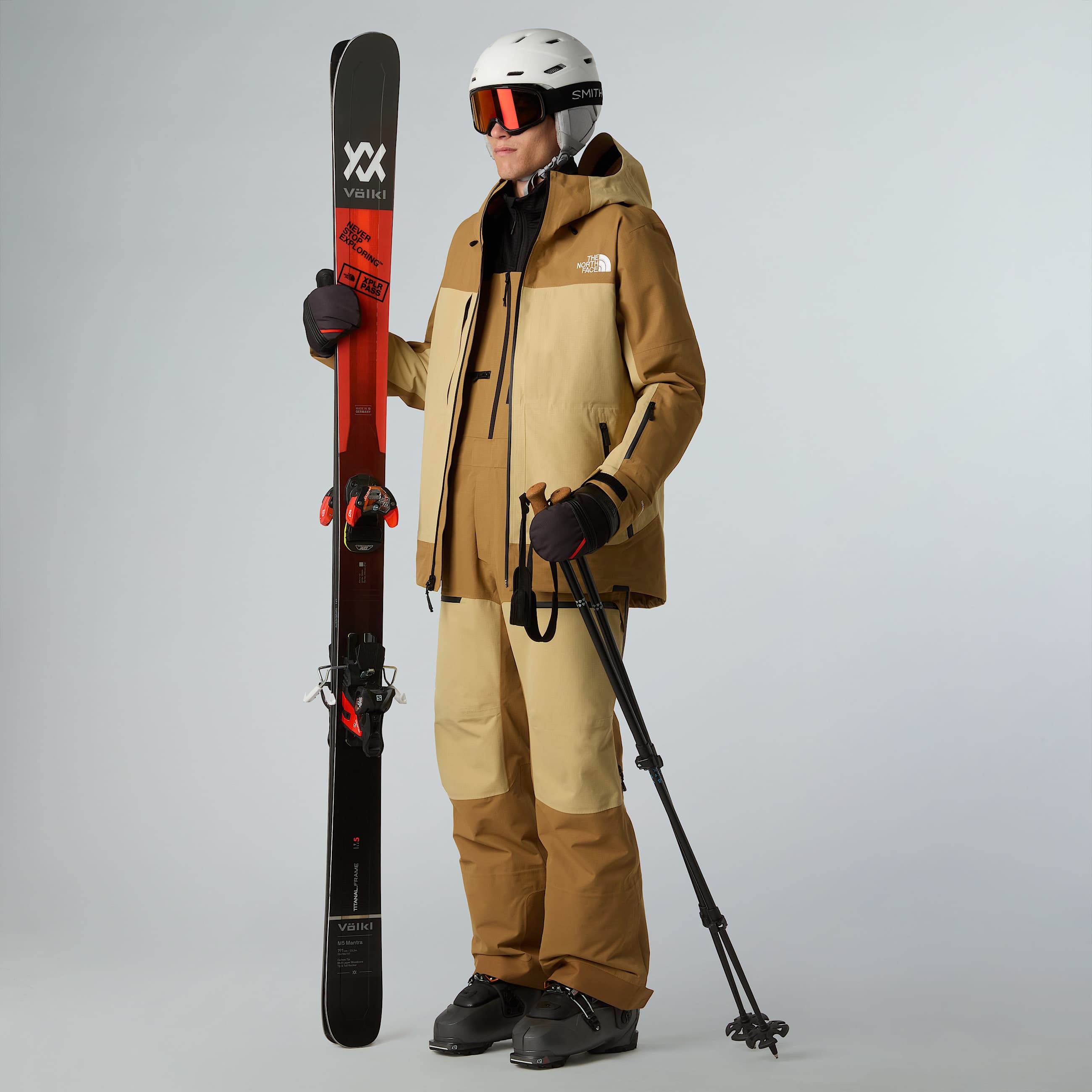 Ceptor Bib Trousers M TNF Utility BrownKhaki Stone ALT8