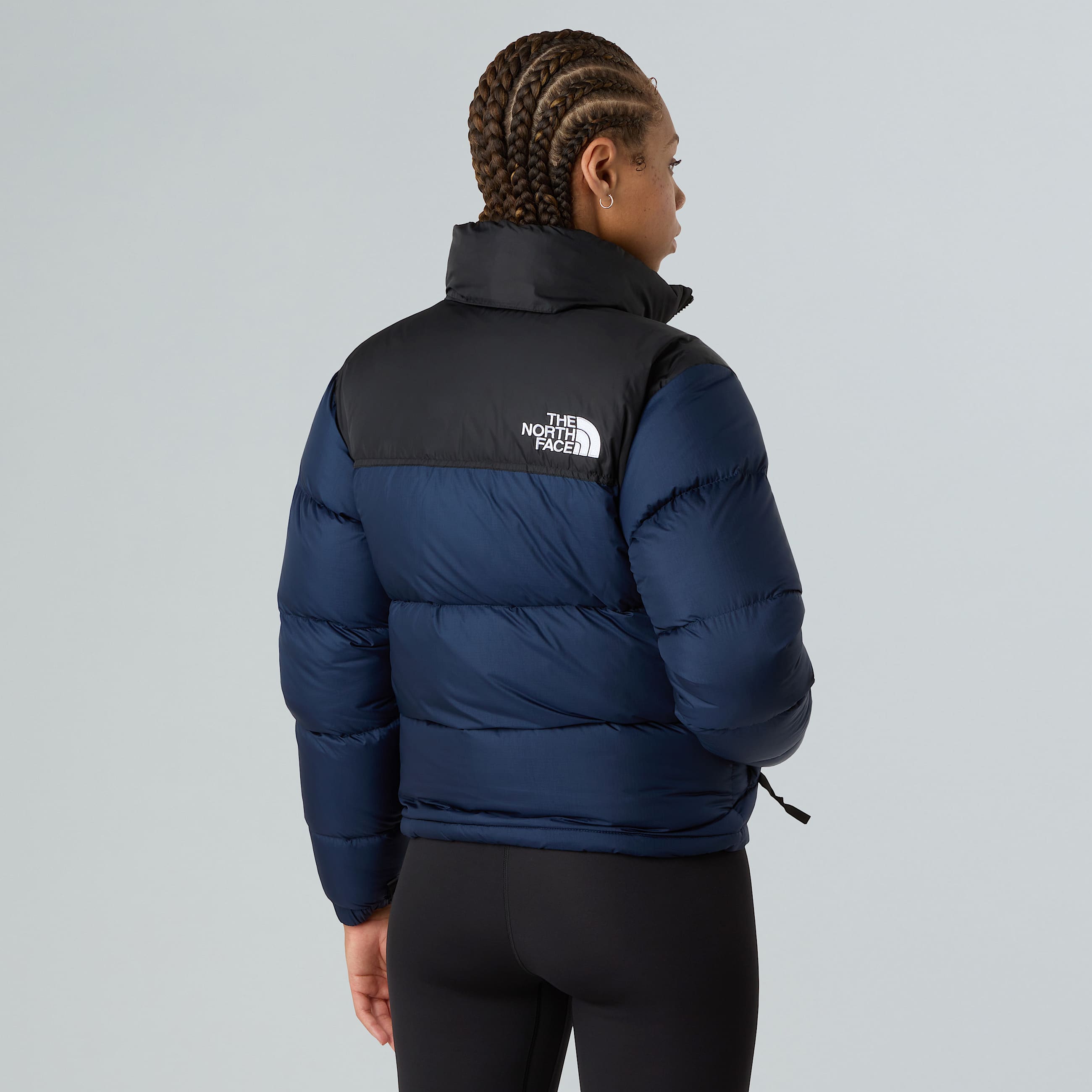 Womens 1996 Retro Nuptse Jacket TNF Summit NavyTNF BlackRecycled Down ALT2