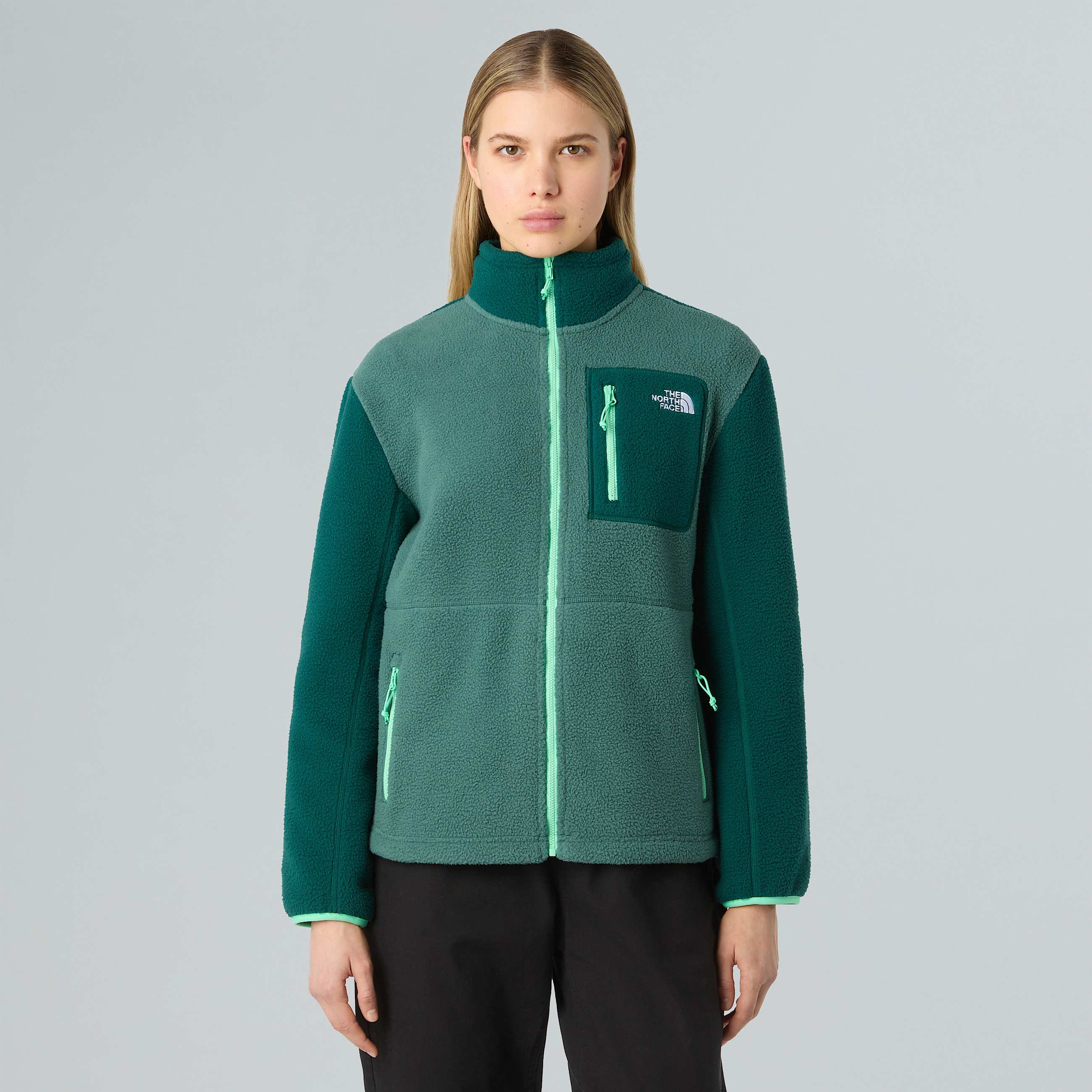 Yumiori Fleecejacke mit durchgehendem RV fr Damen TNF HERO