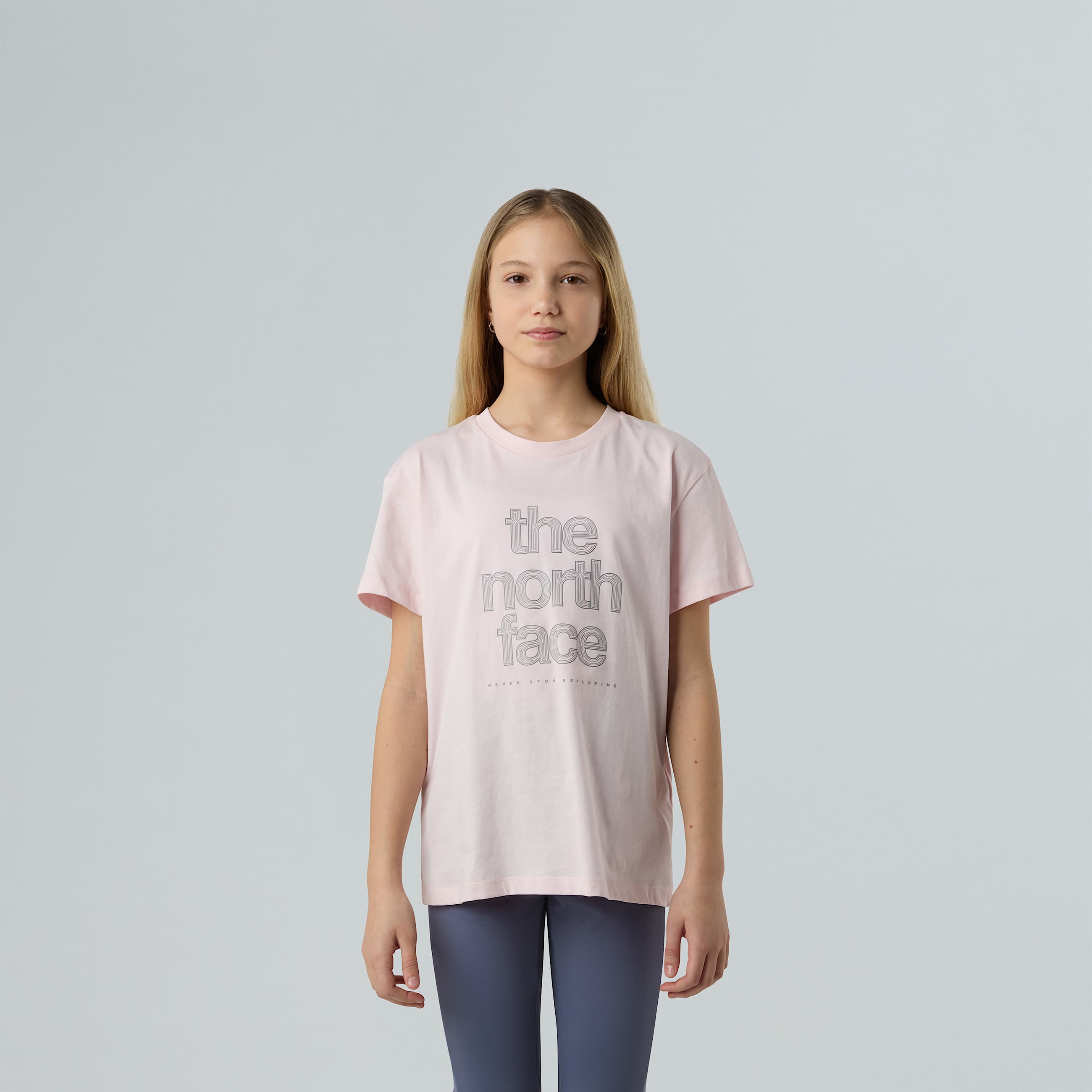 Reflective Logo Relaxed TShirt Girl TNF HERO