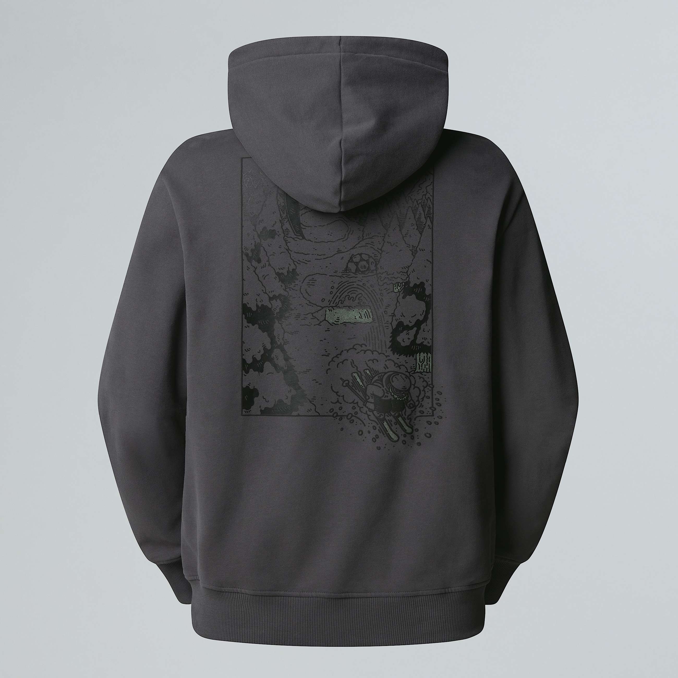 Felpa con cappuccio Powder Days Relaxed Graphic unisex TNF HERO