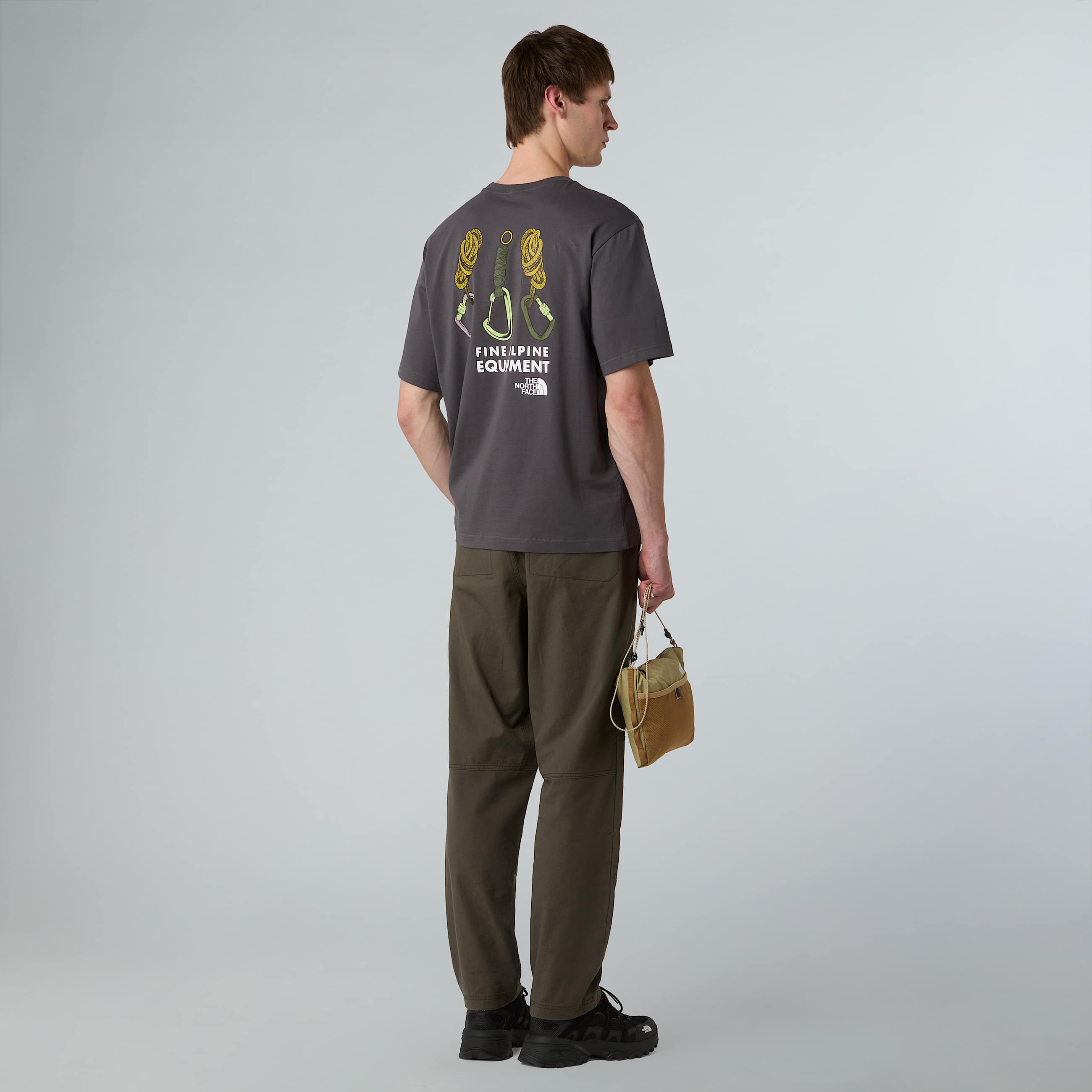 Uniseks Explore Gear RelaxedTshirt TNF Anthracite Grey ALT6