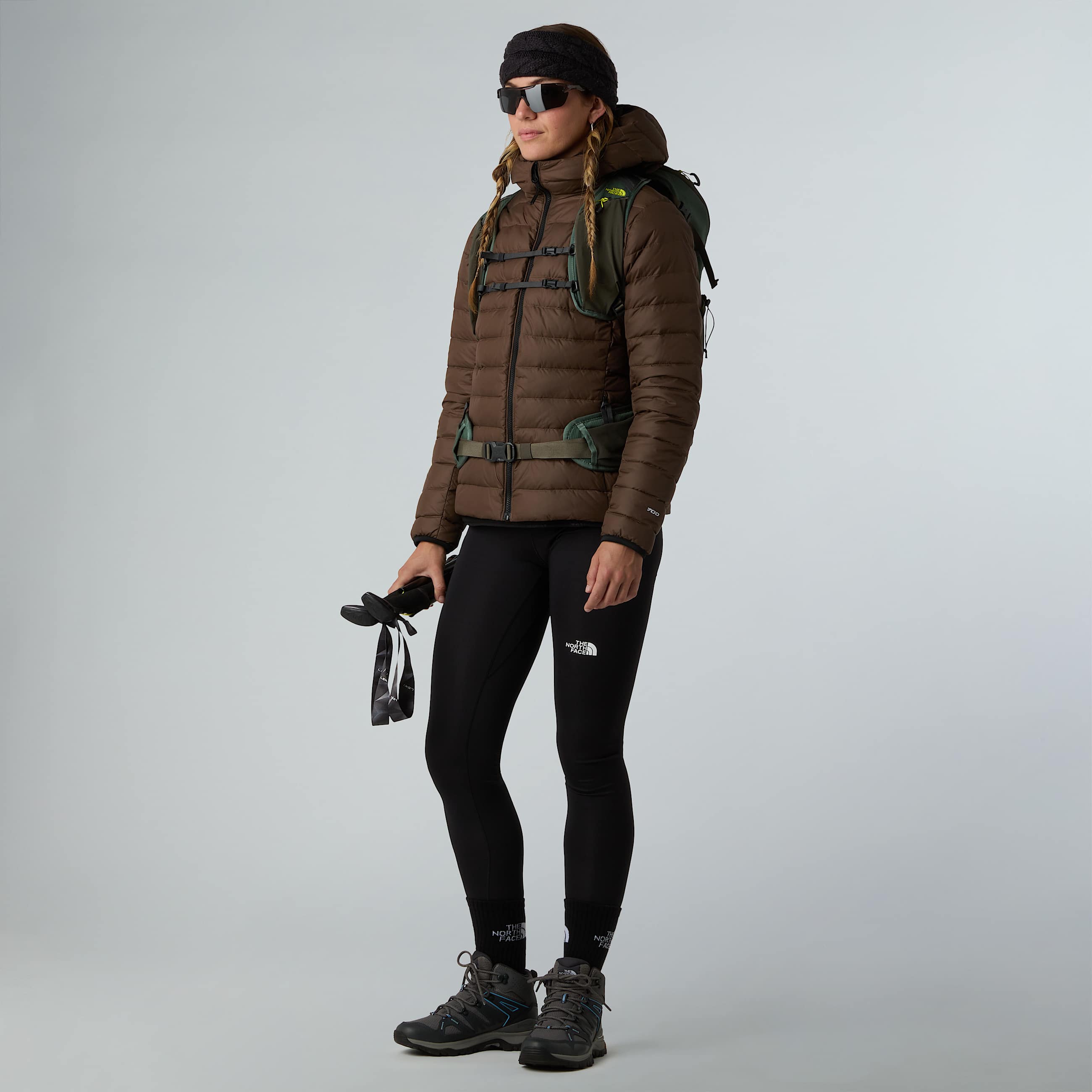 Classic Down Hooded Jacket W TNF ALT1