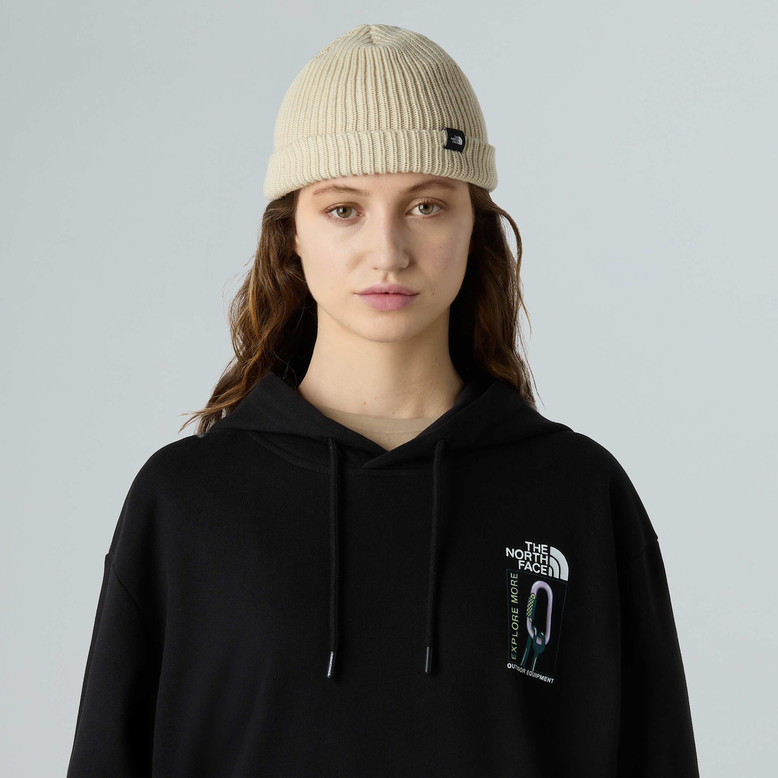 Fisherman Beanie TNF Gravel ALT1