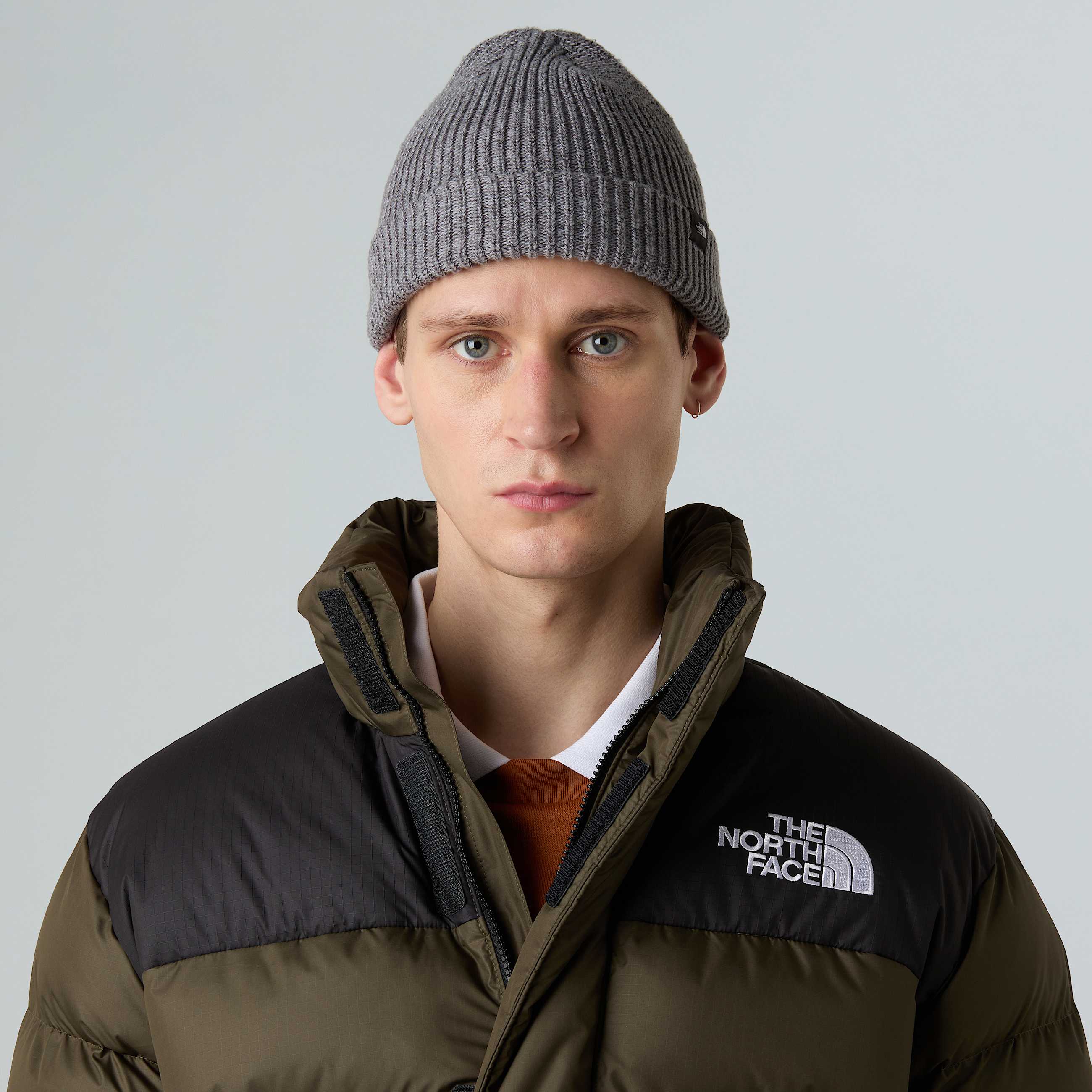 Fisherman Beanie TNF TNF Medium Grey Heather ALT1