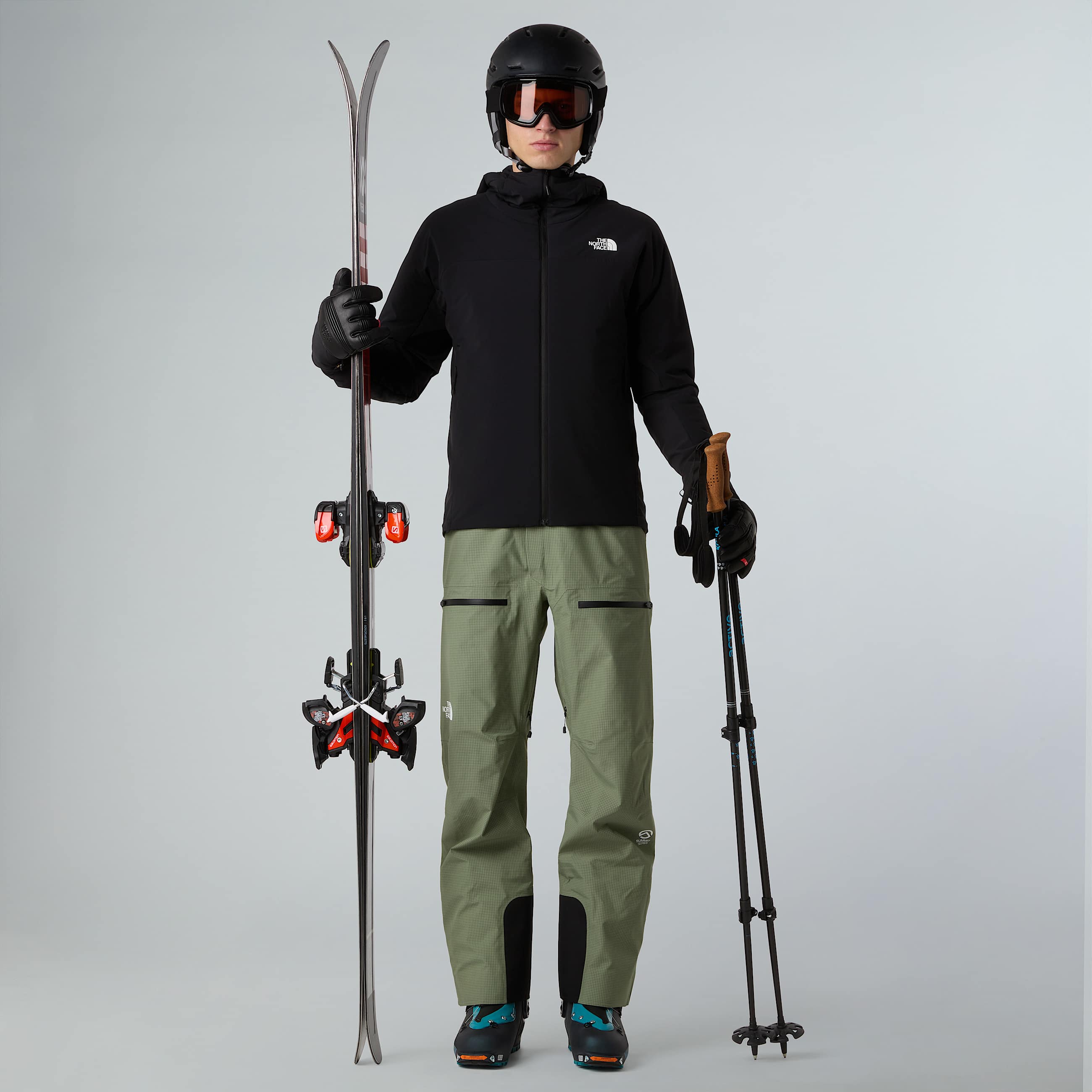 Felpa con cappuccio Summit Casaval Hybrid Midlayer da uomo TNF ALT4