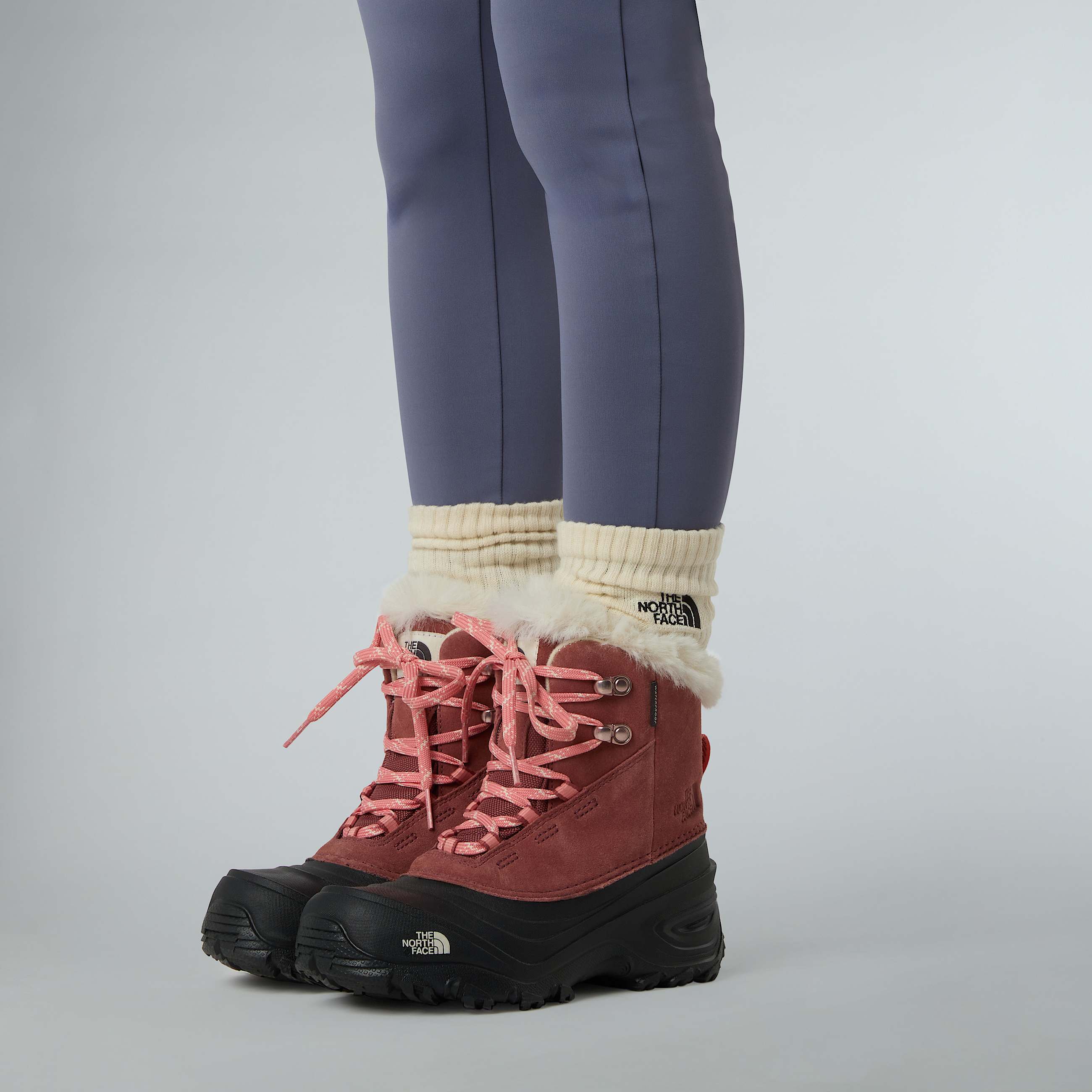 Scarponi da neve impermeabili Shellista V Lace da bambini TNF ALT4