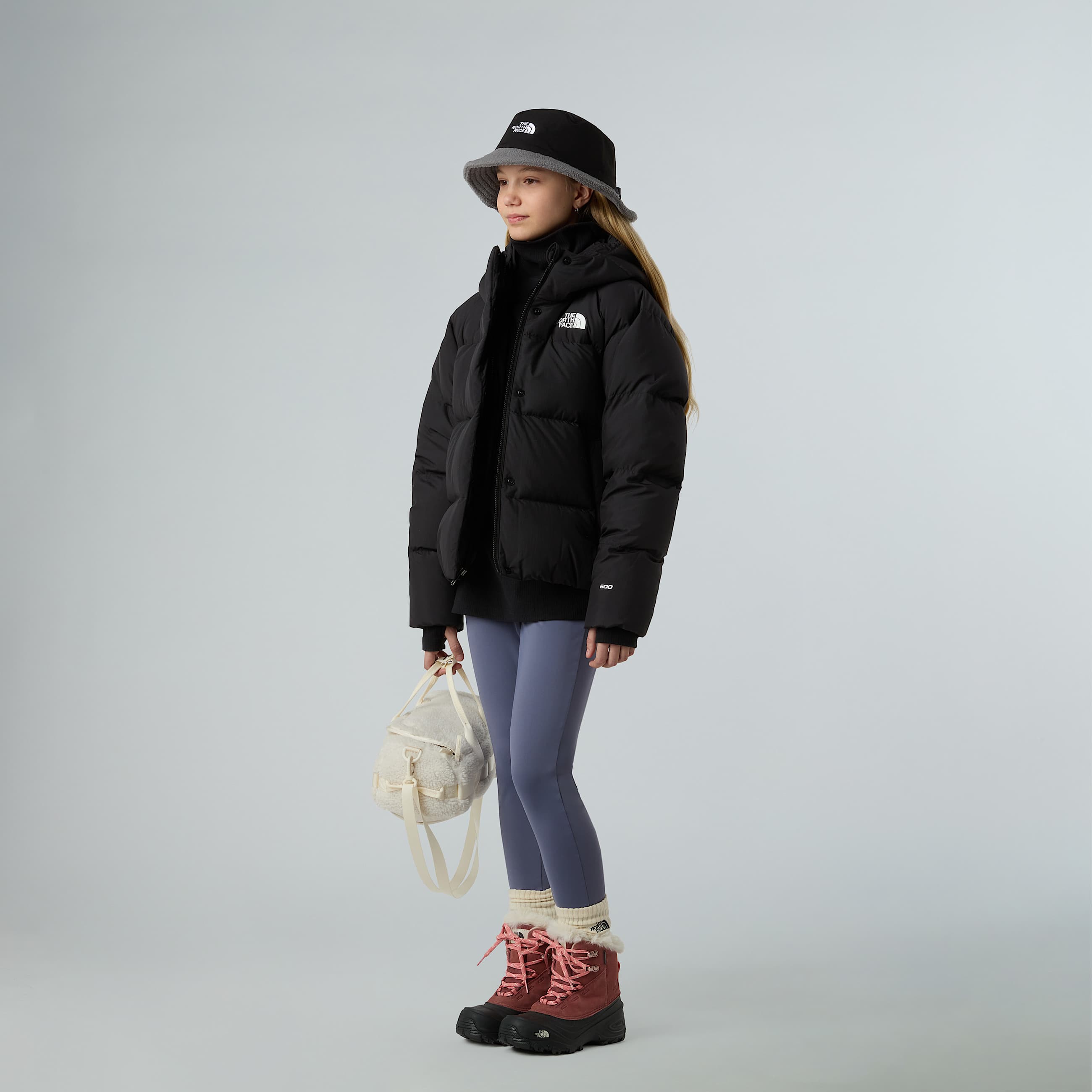 Scarponi da neve impermeabili Shellista V Lace da bambini TNF ALT5