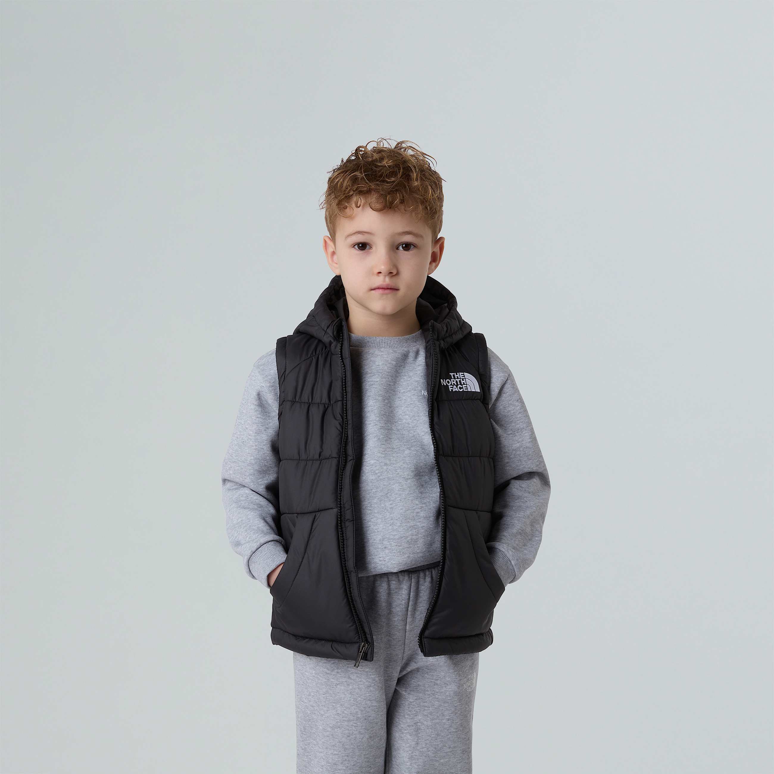 Gilet con cappuccio Circular per bambini TNF ALT3