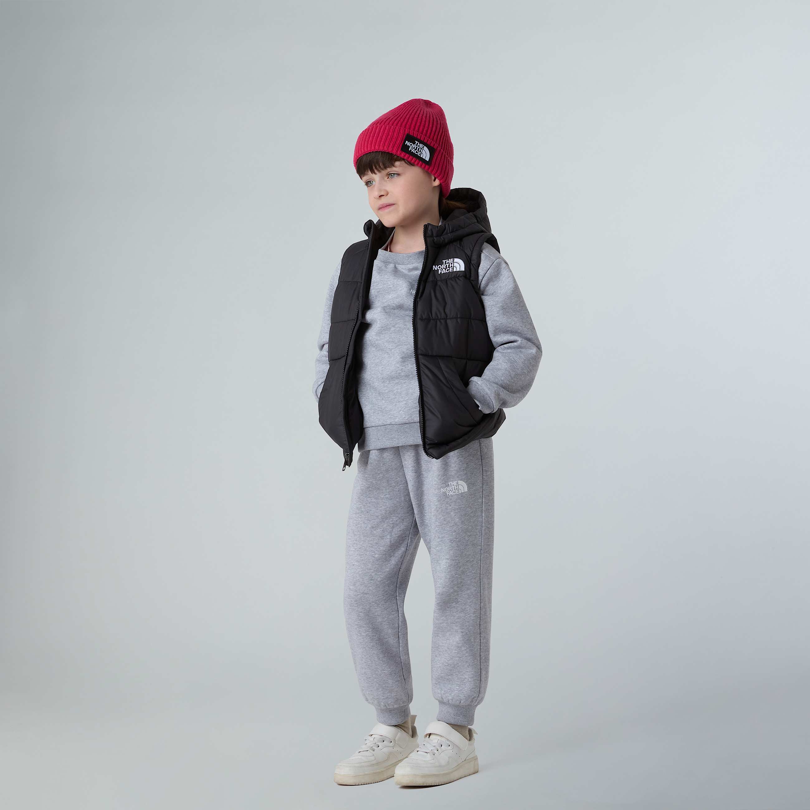 Gilet con cappuccio Circular per bambini TNF ALT7