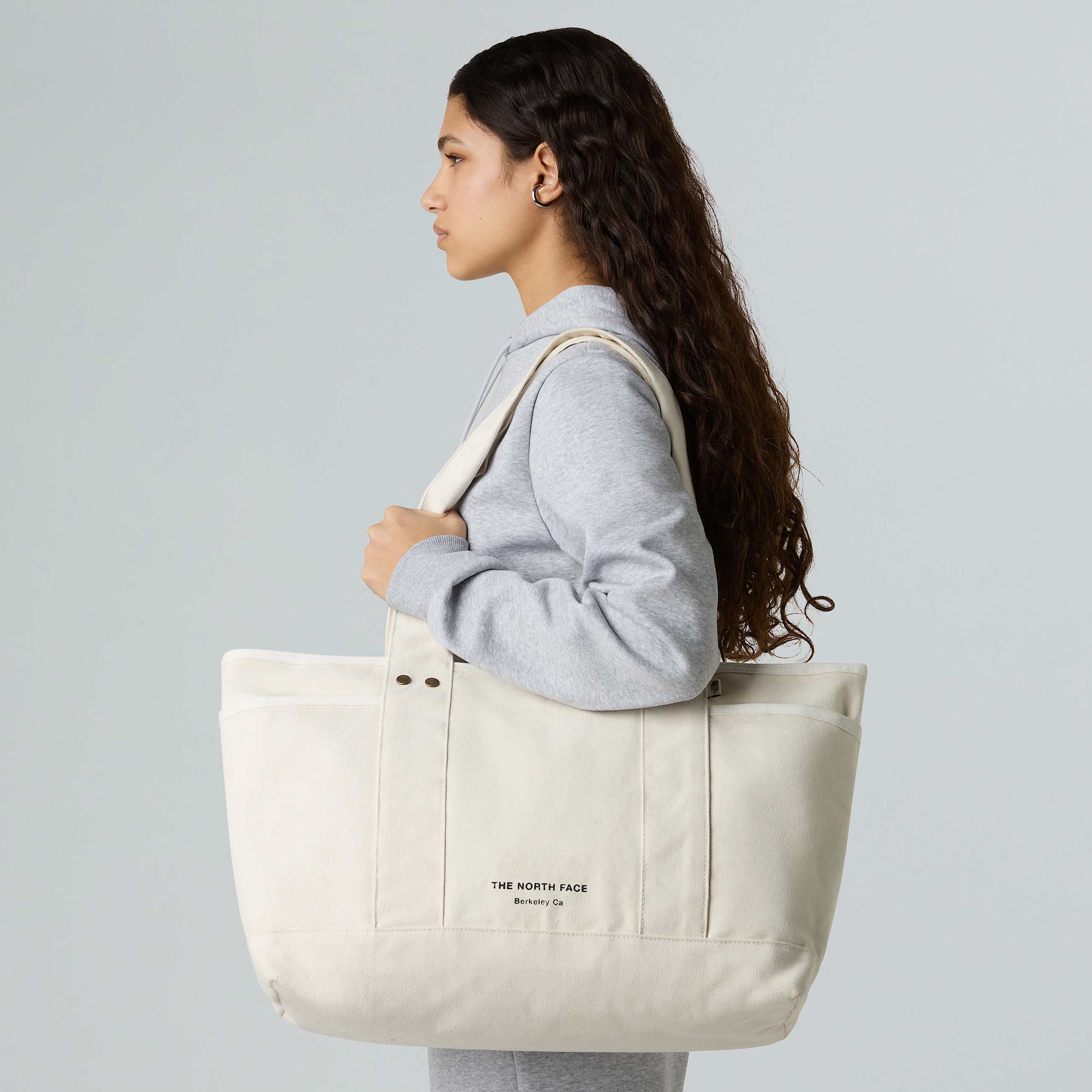 Circular Tragetasche aus Baumwolle TNF Raw Undyed ALT1