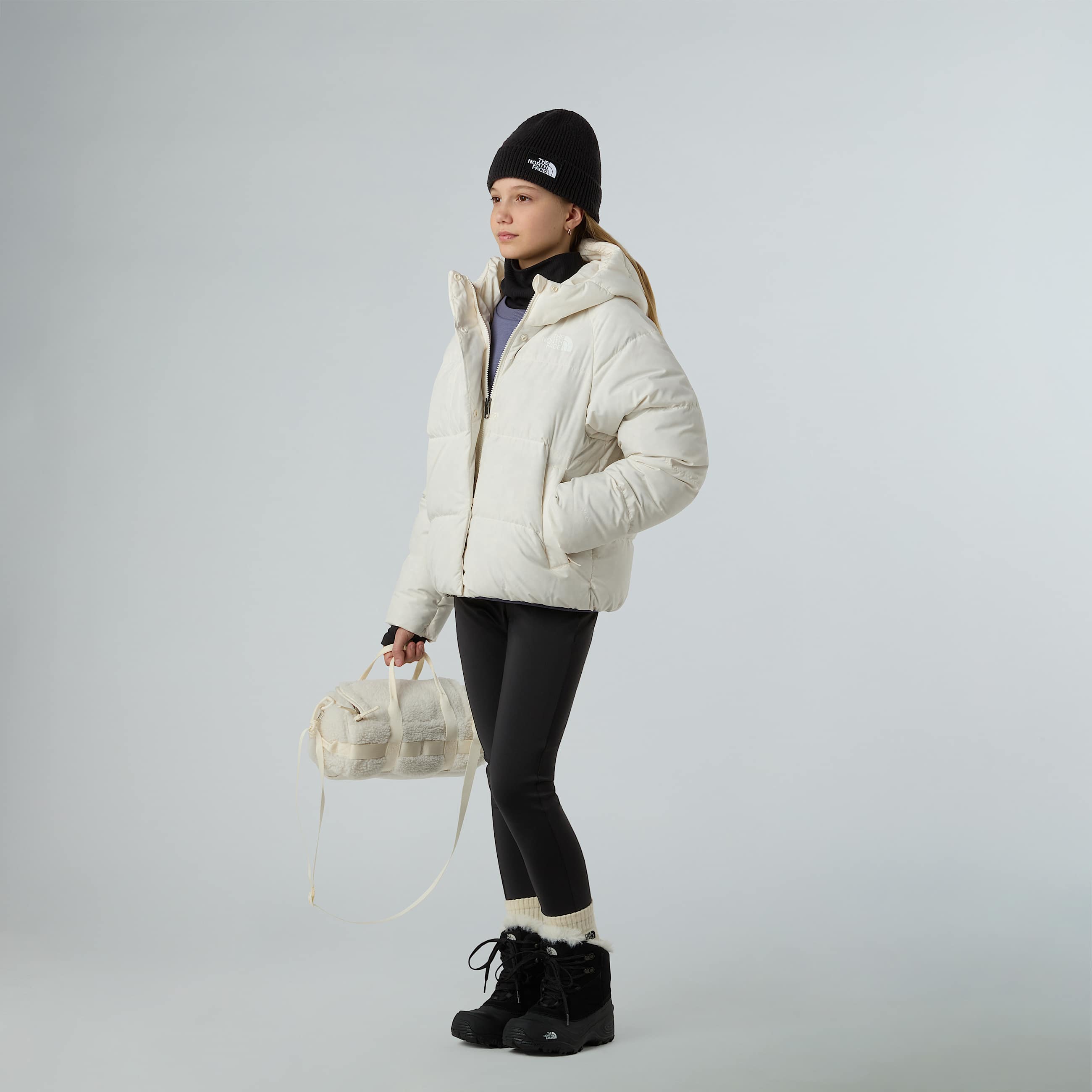 Giacca con cappuccio North Down da ragazza TNF ALT1