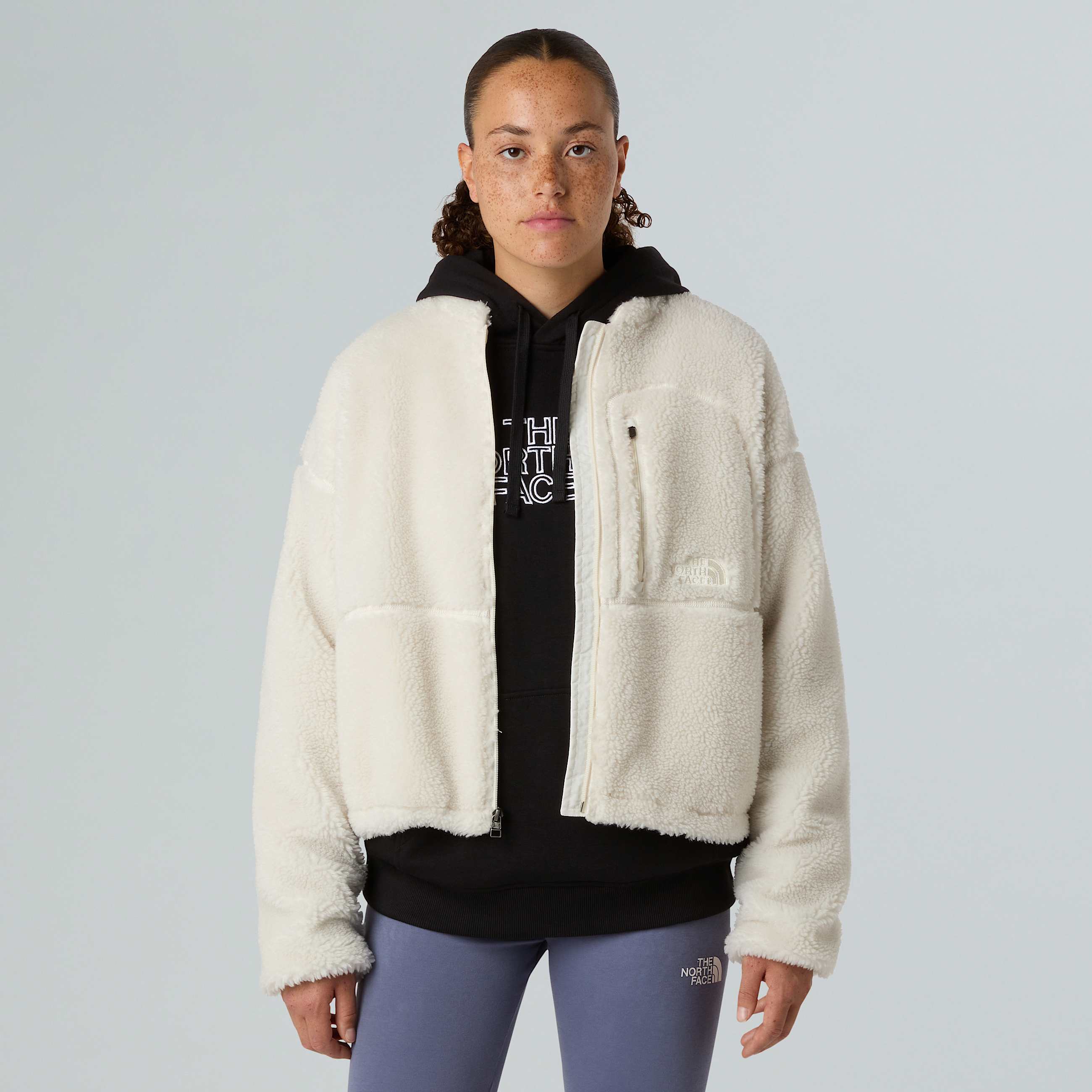 Womens Extreme Pile Fleece TNF White Dune ALT3