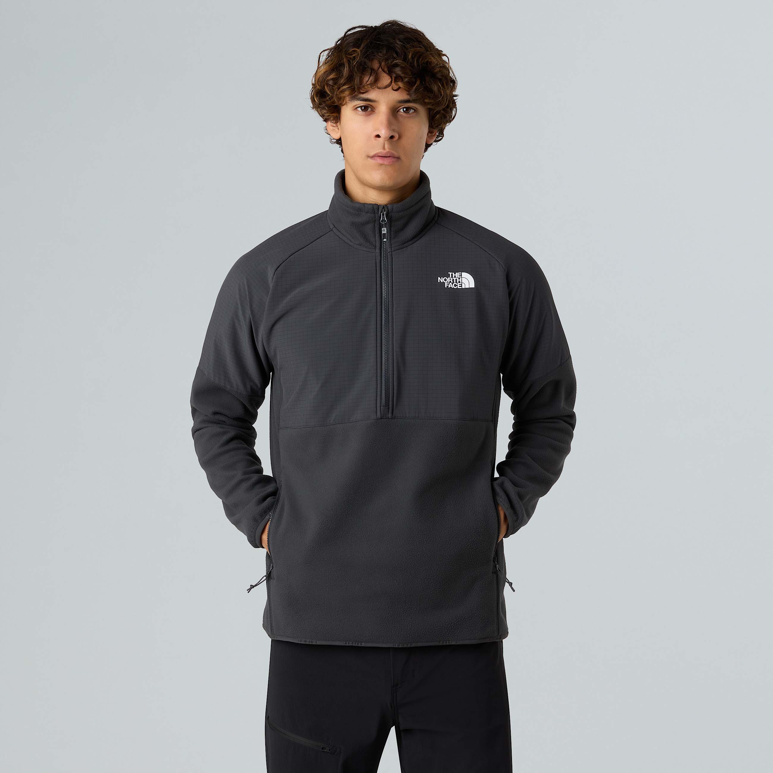 Pile pesante con mezza cerniera Glacier da uomo TNF HERO