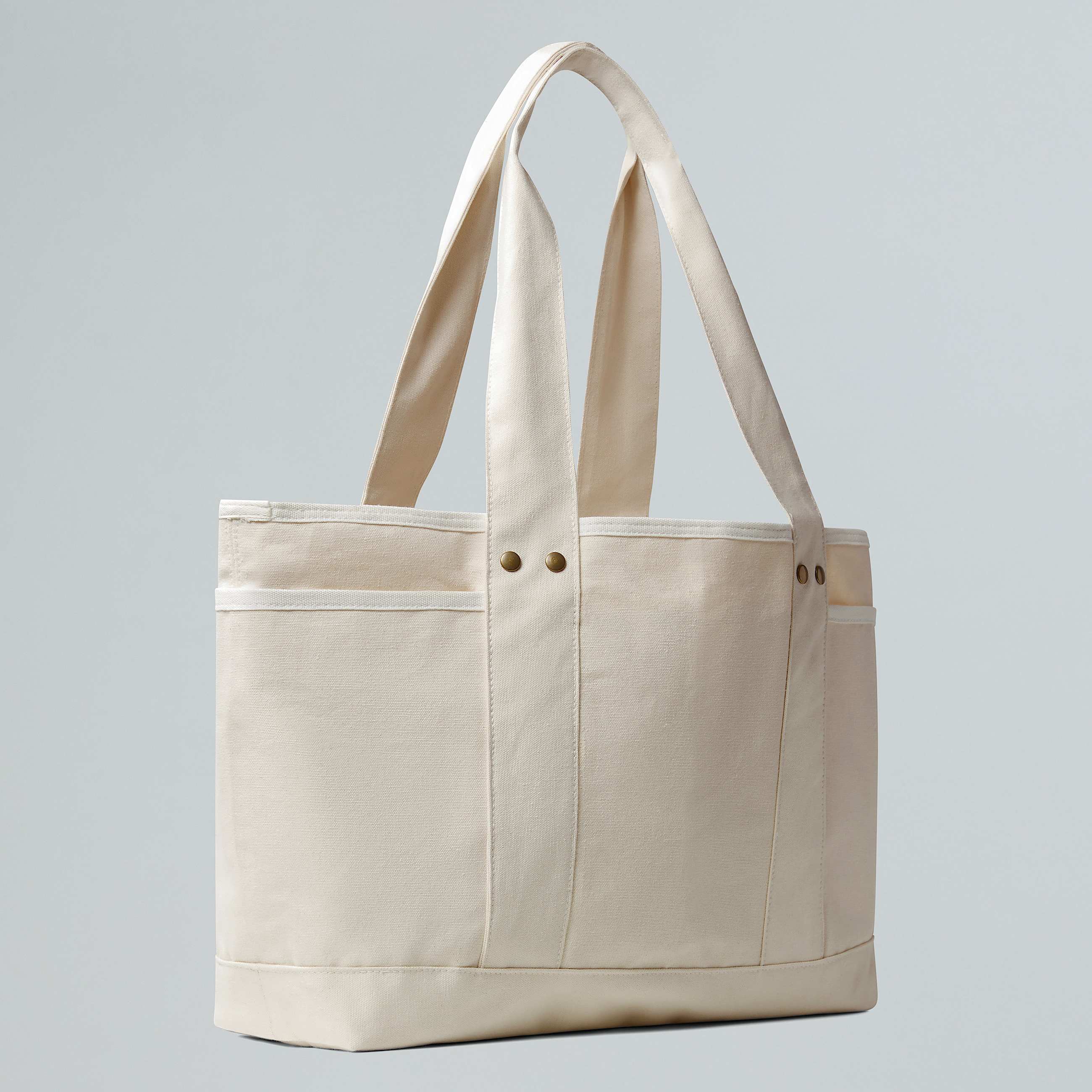 Circular Tragetasche aus Baumwolle TNF Raw Undyed ALT2