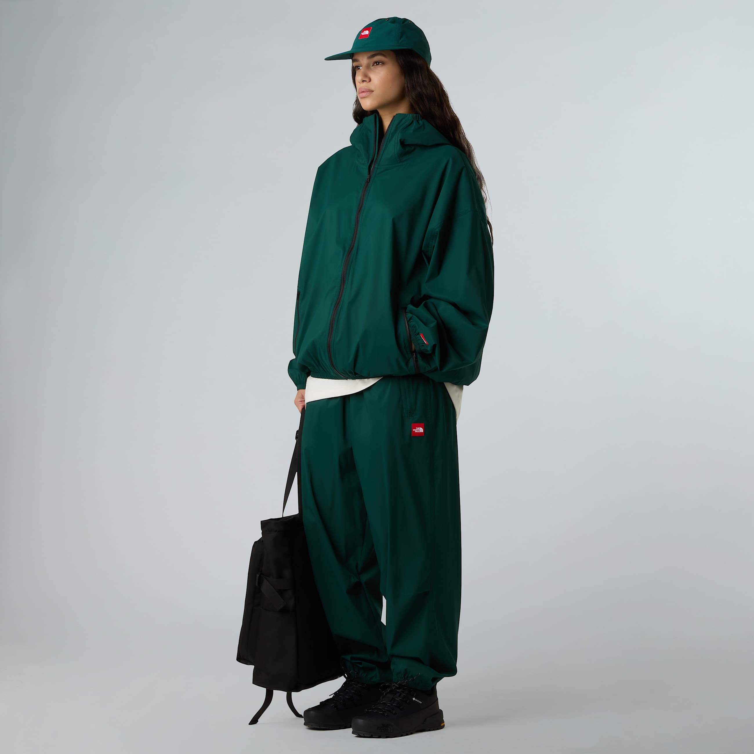 Uniseks inpakbare Red Boxwindjas met capuchon TNF ALT10