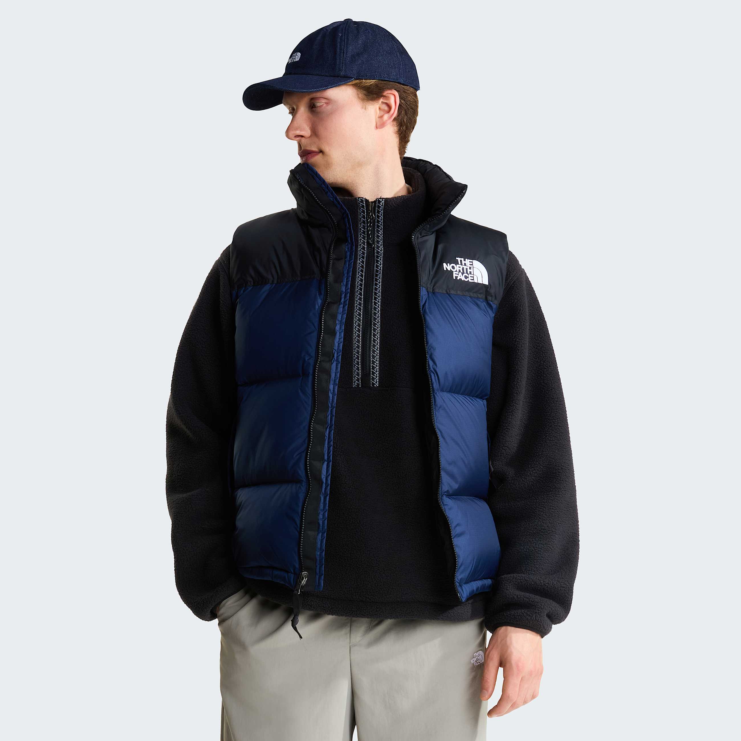 1996 Retro Nuptsebodywarmer voor heren TNF Summit NavyTNF BlackRecycled Down ALT4