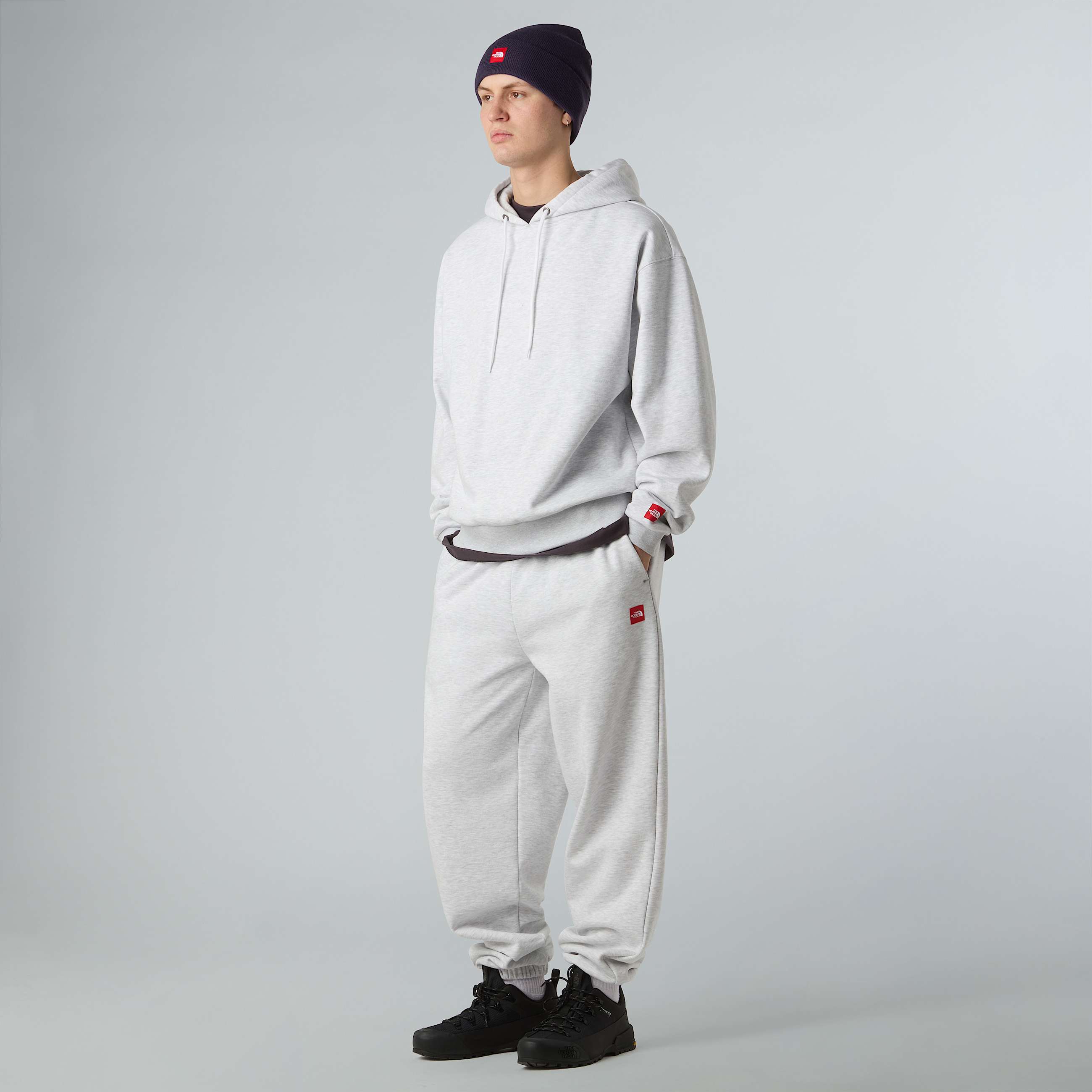 Unisex Red Box Hoodie TNF TNF Classic Grey Heather ALT1
