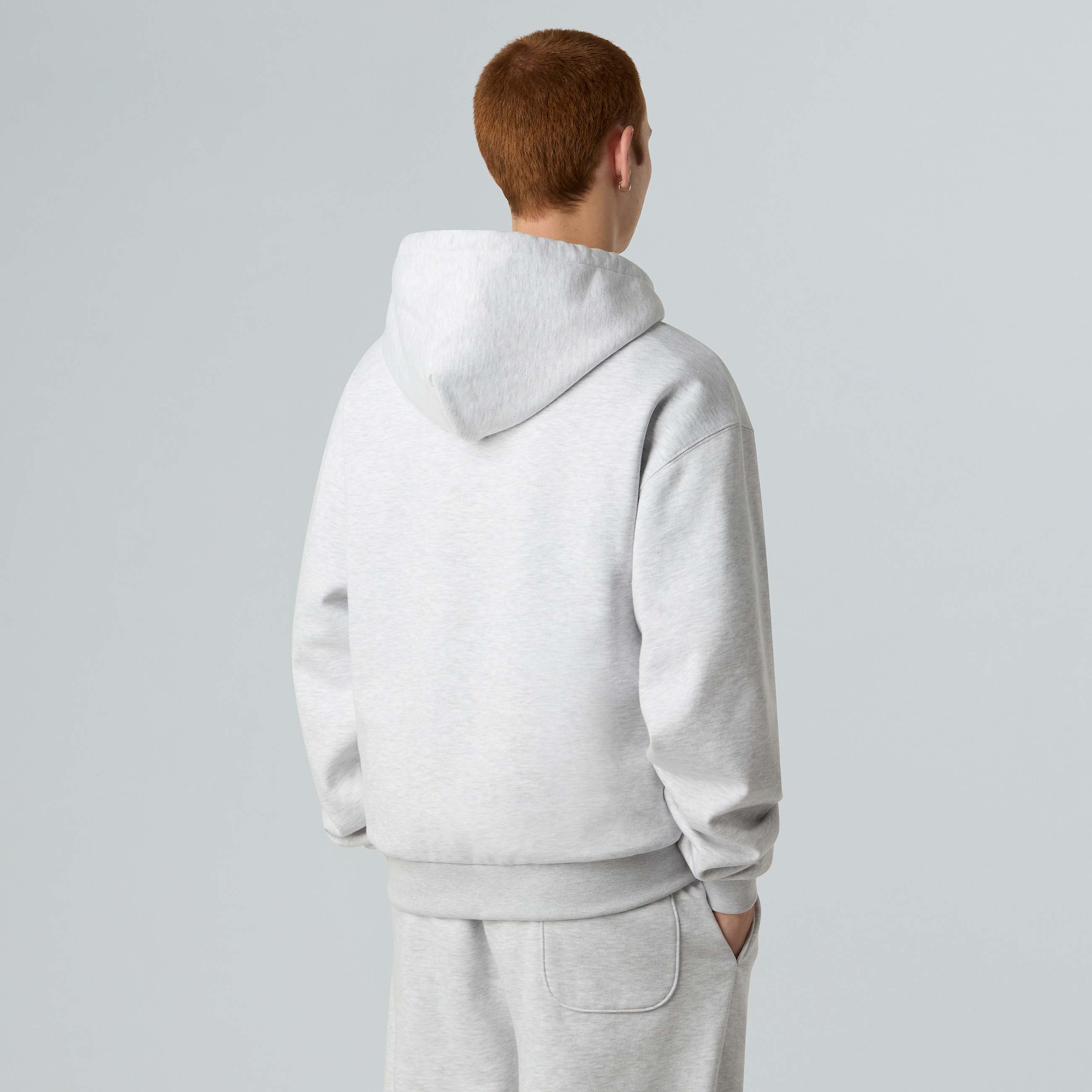 Unisex Red Box Hoodie TNF TNF Classic Grey Heather ALT2