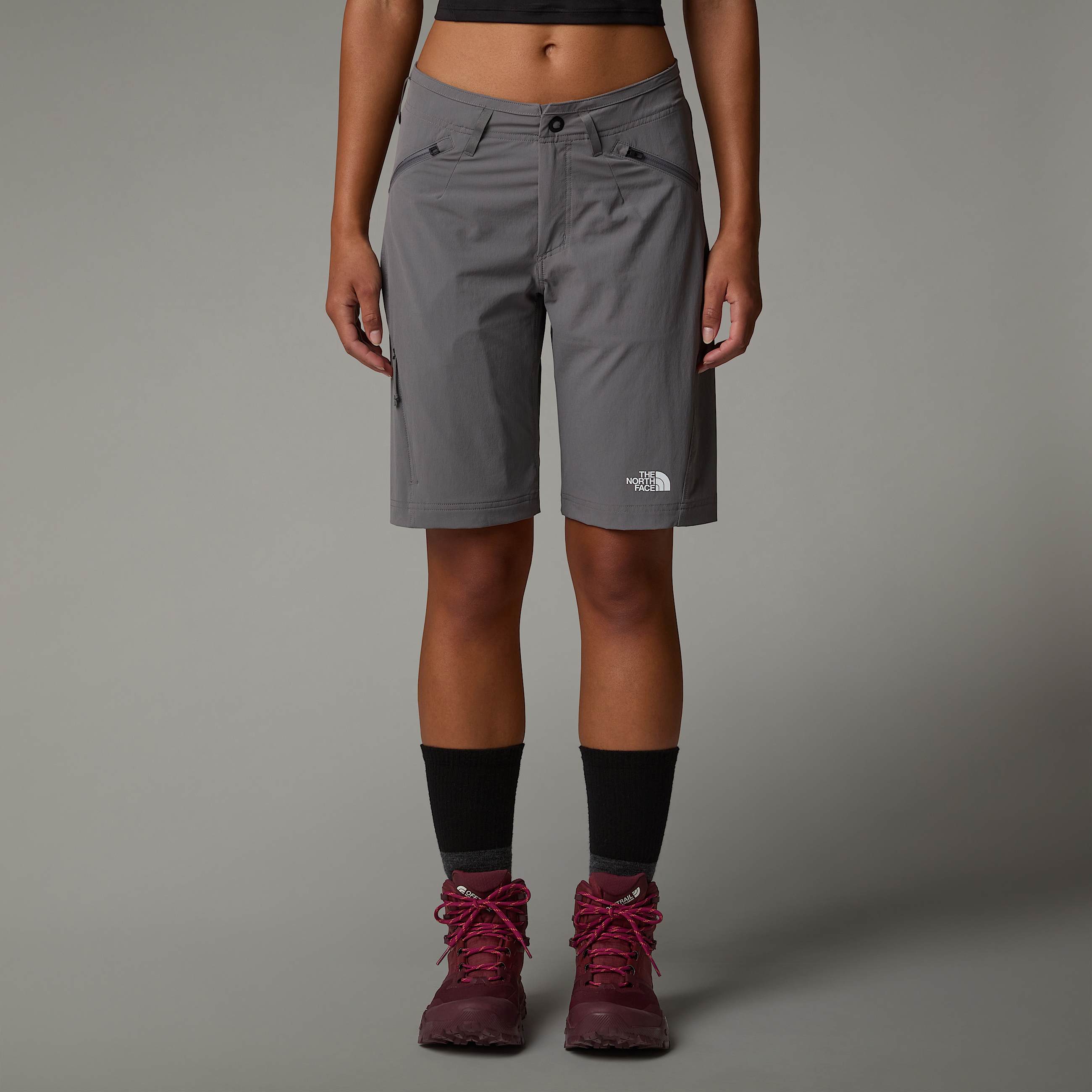 Pantaloncini slim straight Beshtor da donna TNF ALT4