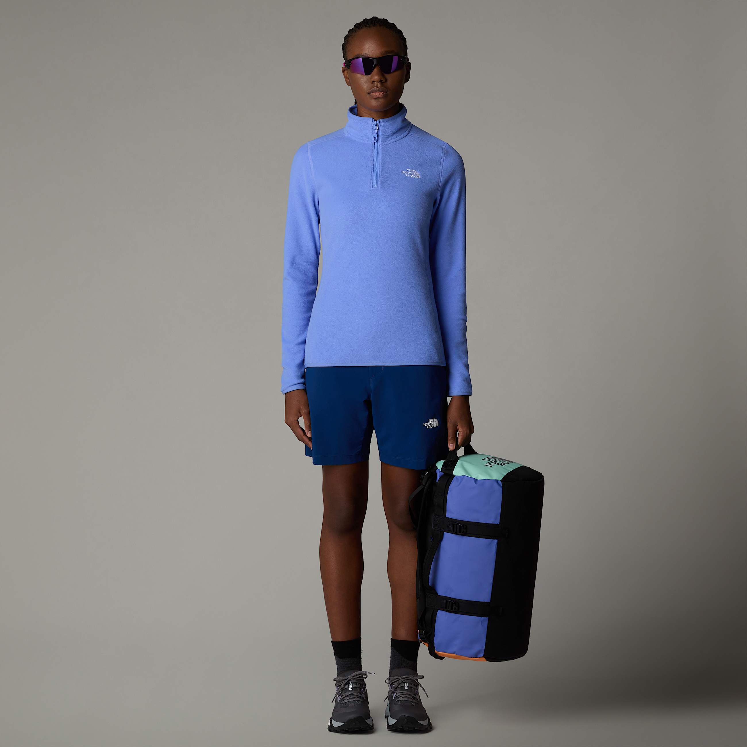 Womens 100 Glacier 14 Zip Fleece TNF ALT5