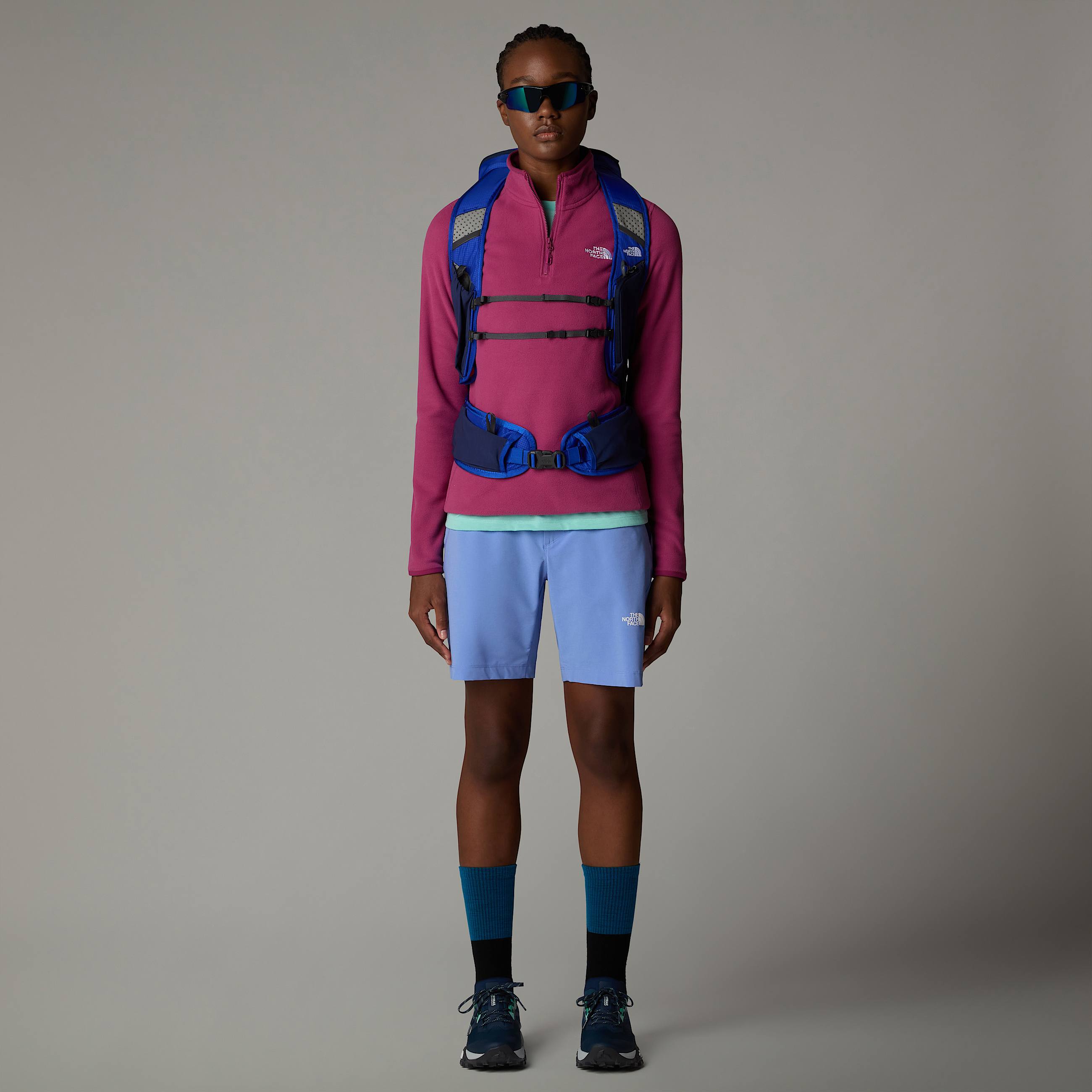 100 Glacier Fleece mit 14langem RV fr Damen TNF ALT5