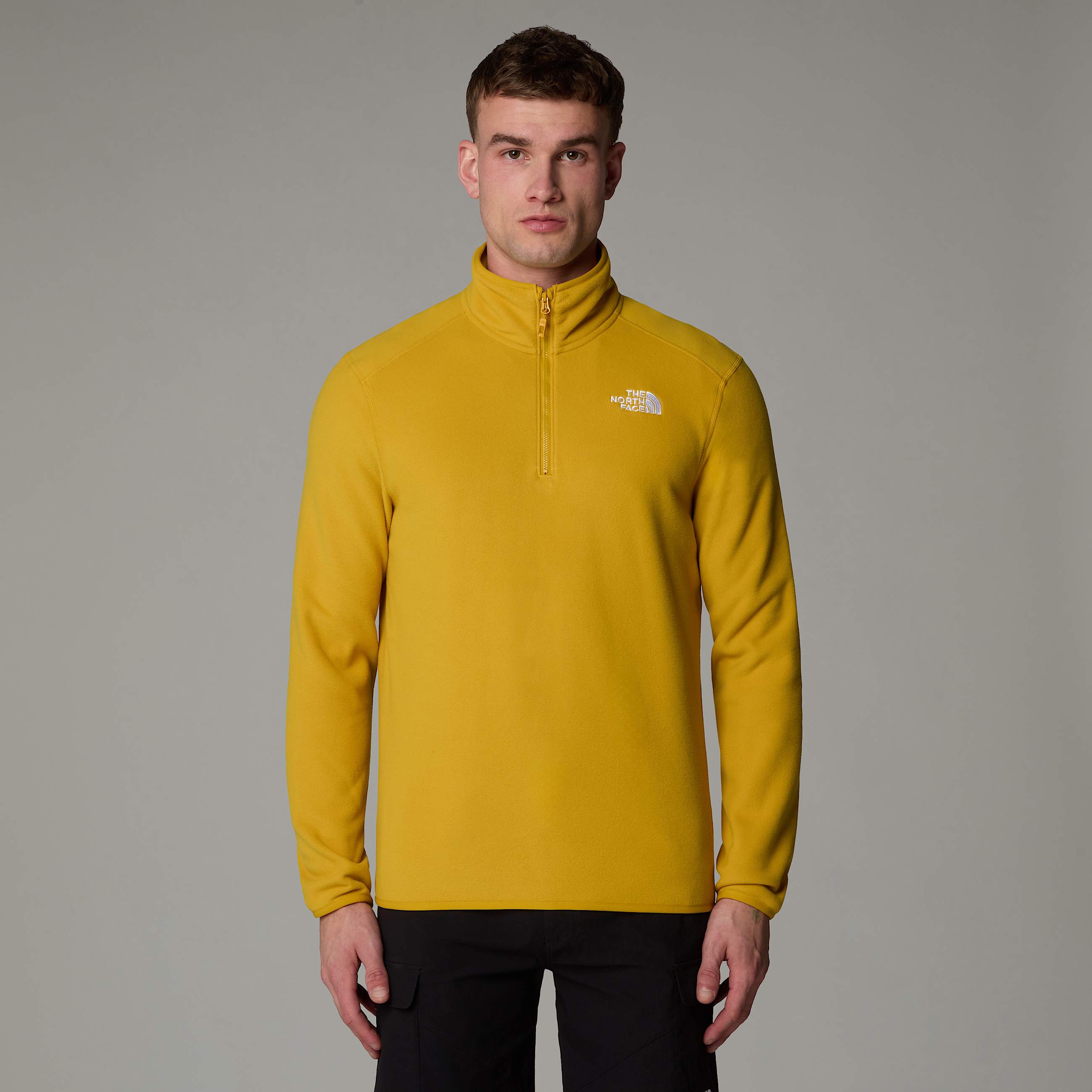 Mens 100 Glacier 14 Zip Fleece TNF ALT4