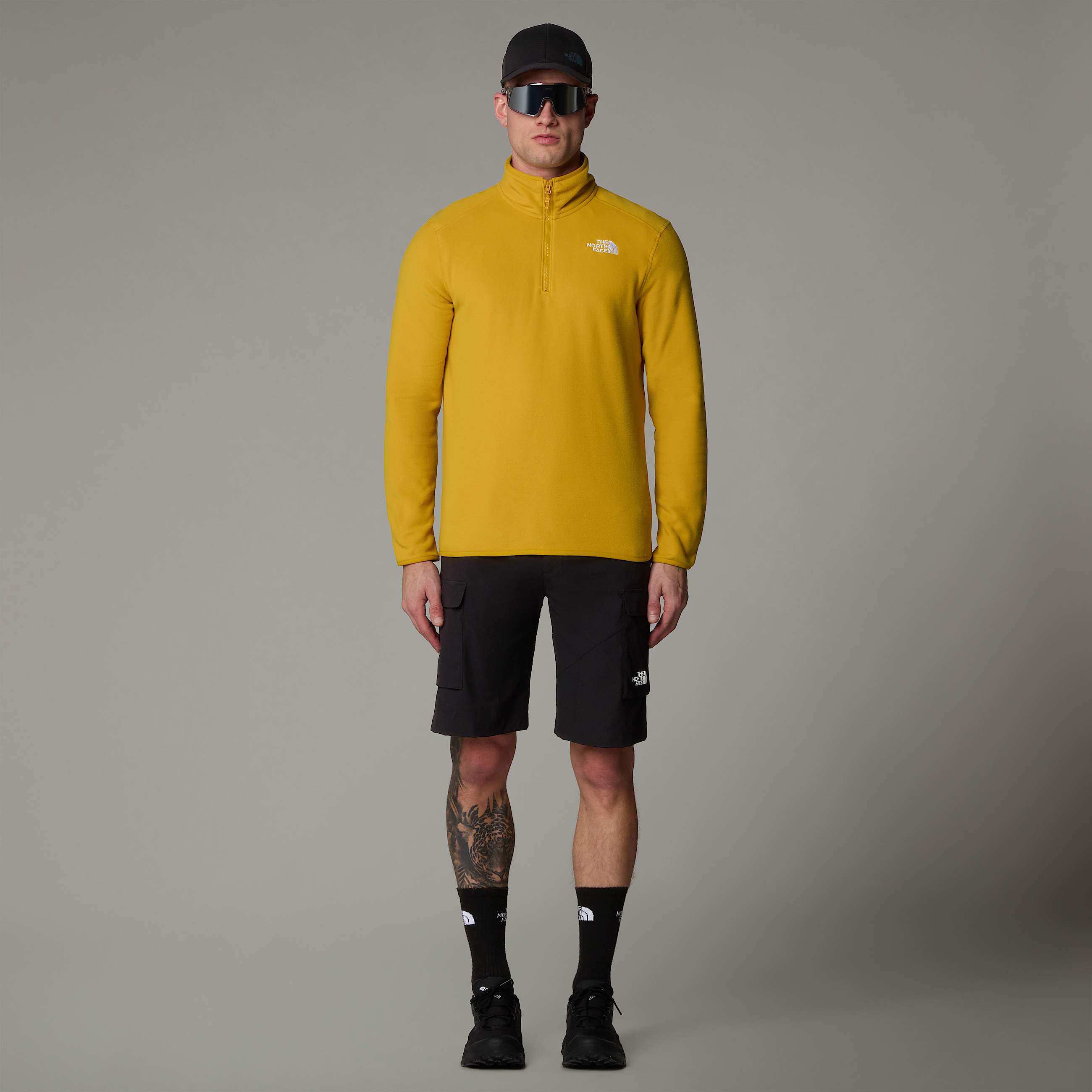 Mens 100 Glacier 14 Zip Fleece TNF ALT5